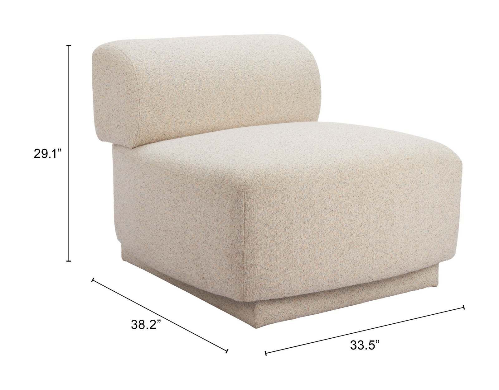 Anese Accent Chair Multigrain Beige - Image 8