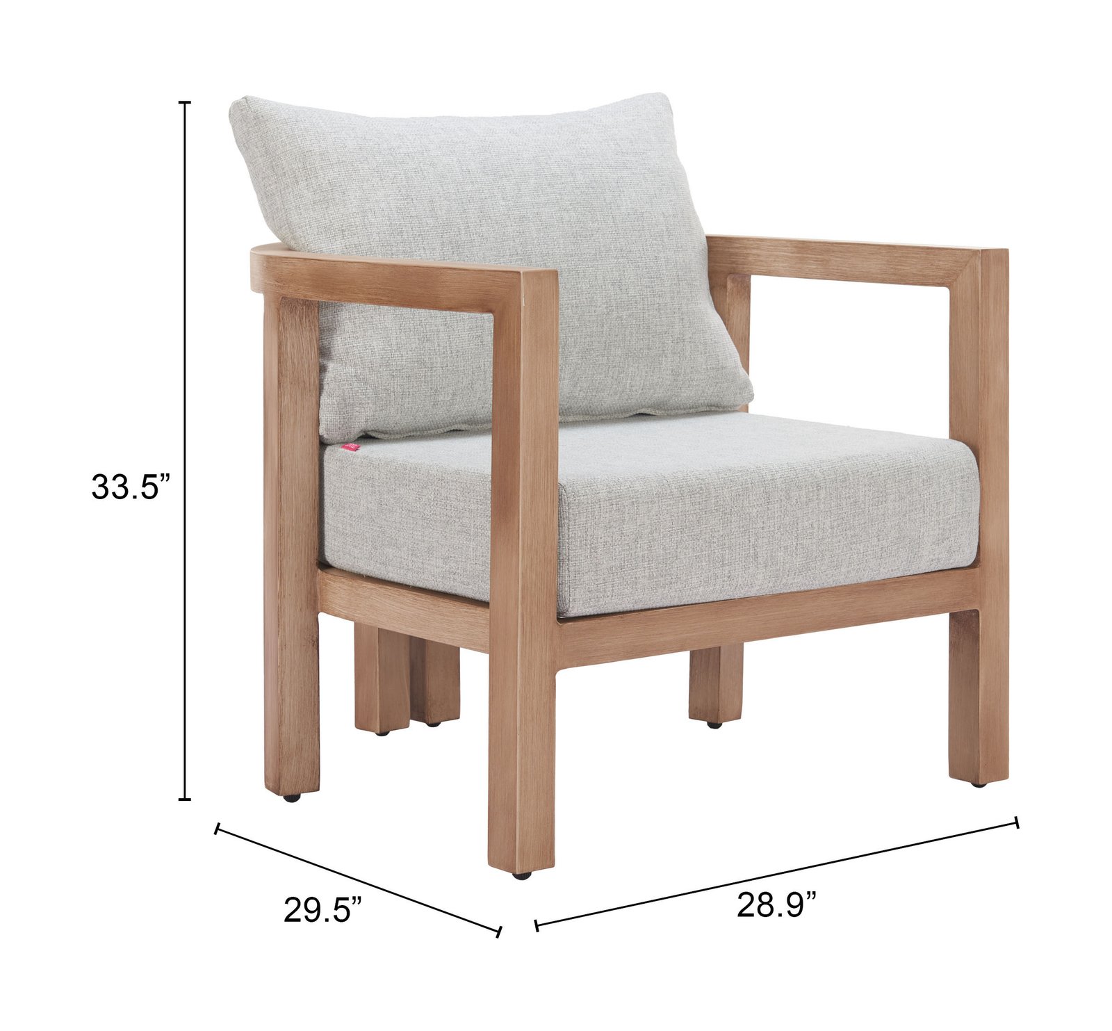 Leto Armchair Gray - Image 9