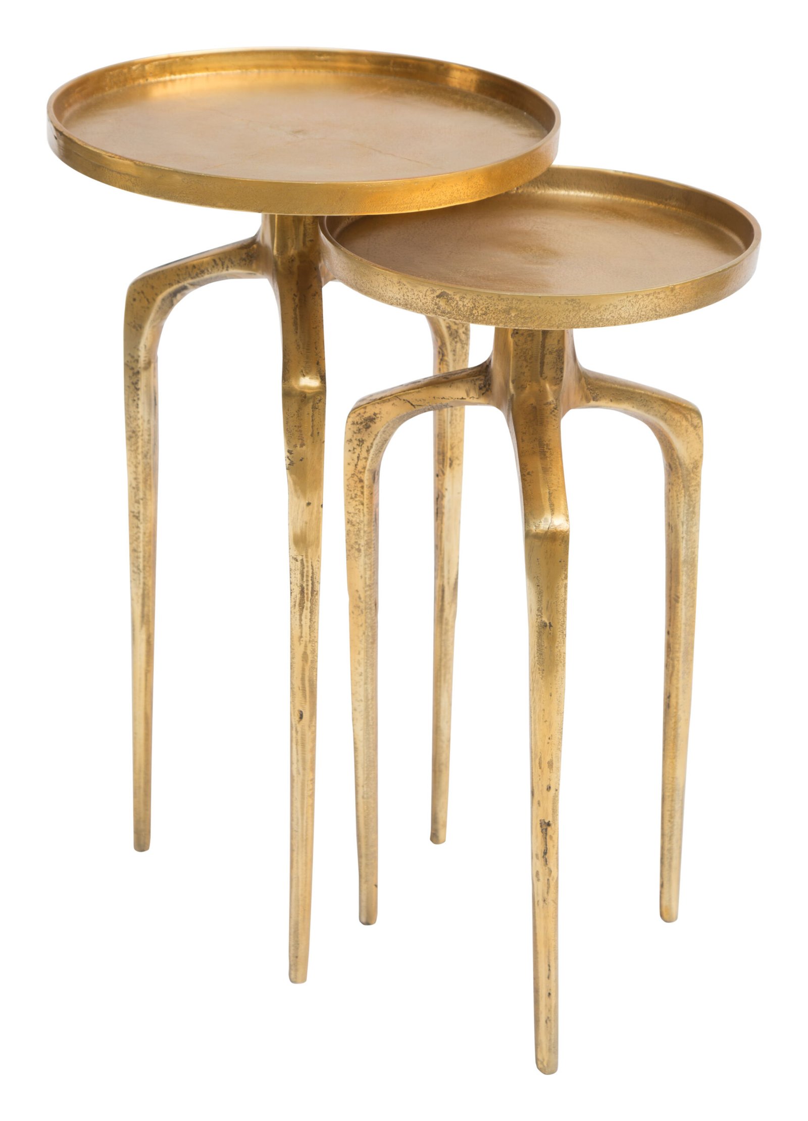 Como Accent Table Set (2-Piece) Antique Gold - Image 2