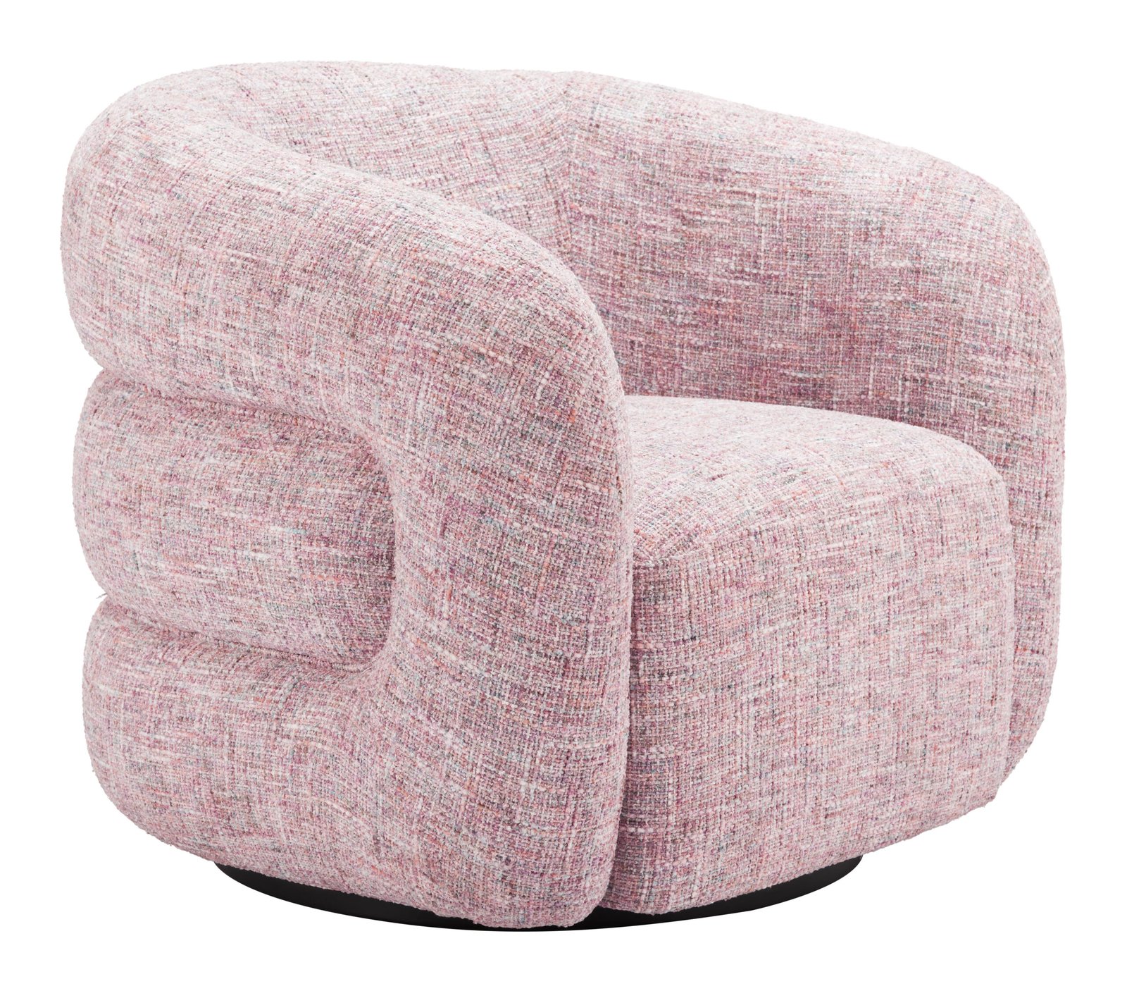 Refine Swivel Chair Pink Tweed - Image 6