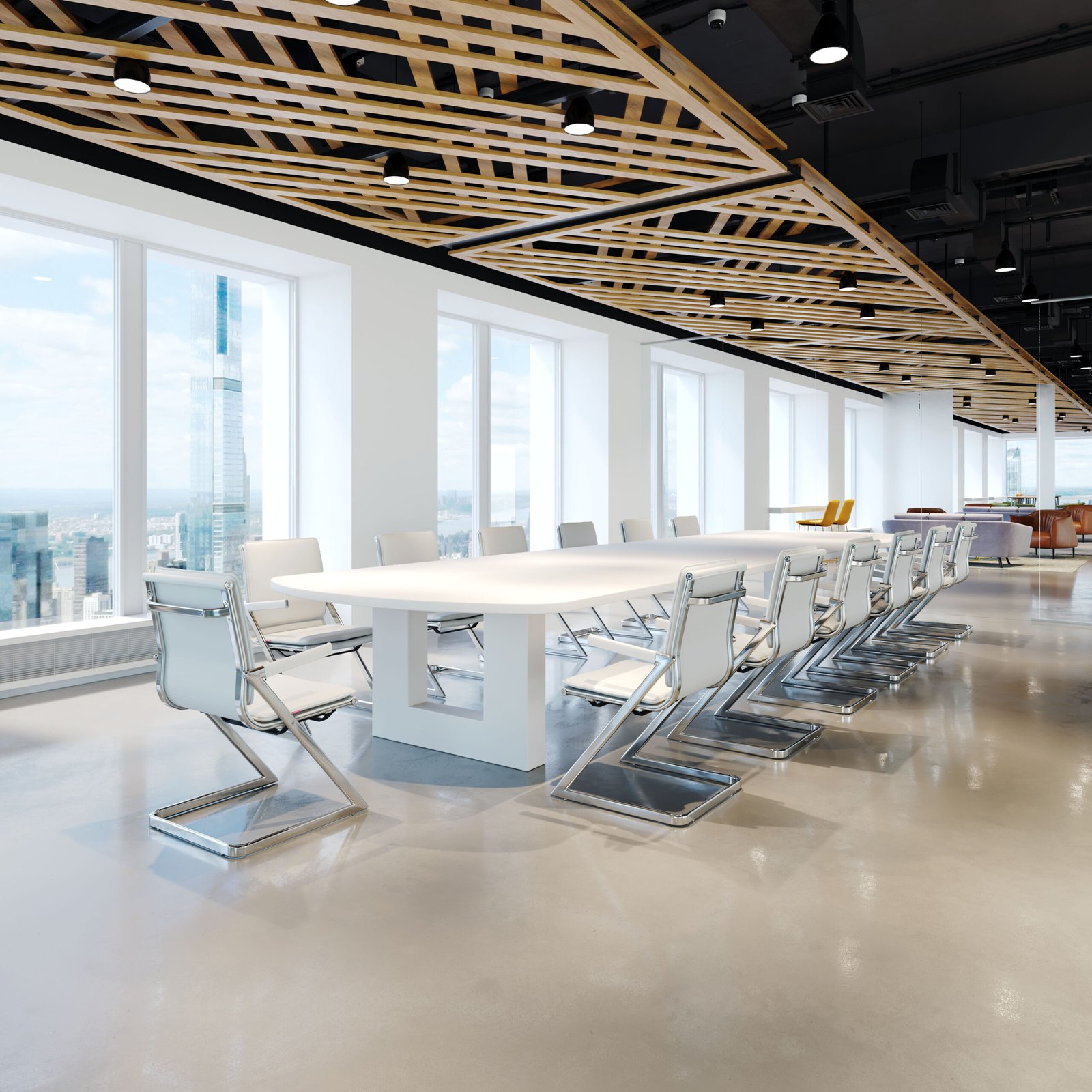 Lider Plus Conference Chair (Set of 2) White - Image 2