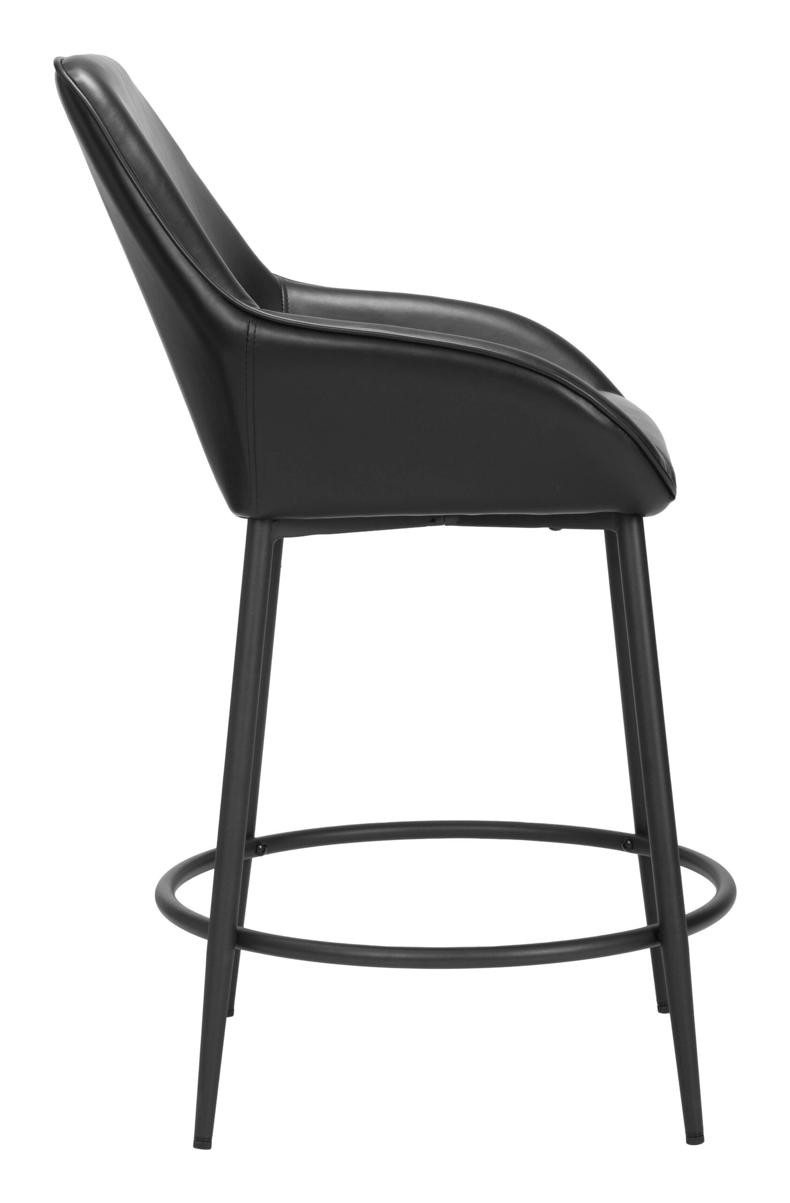 Vila Counter Stool (Set of 2) Black - Image 2