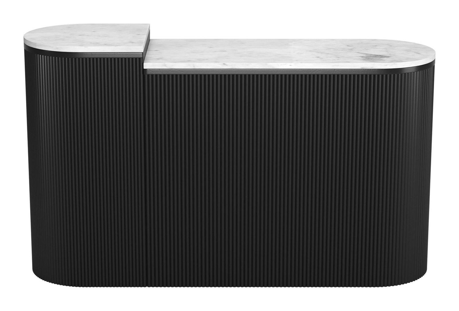 Ormara Console Table Set (2-Piece) White & Black - Image 6