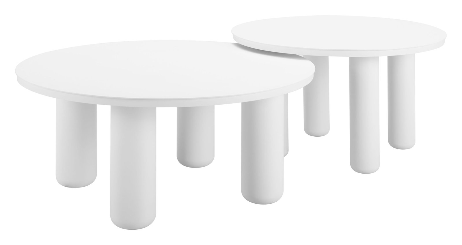 Ola Coffee Table Set (2-Piece) White - Image 5