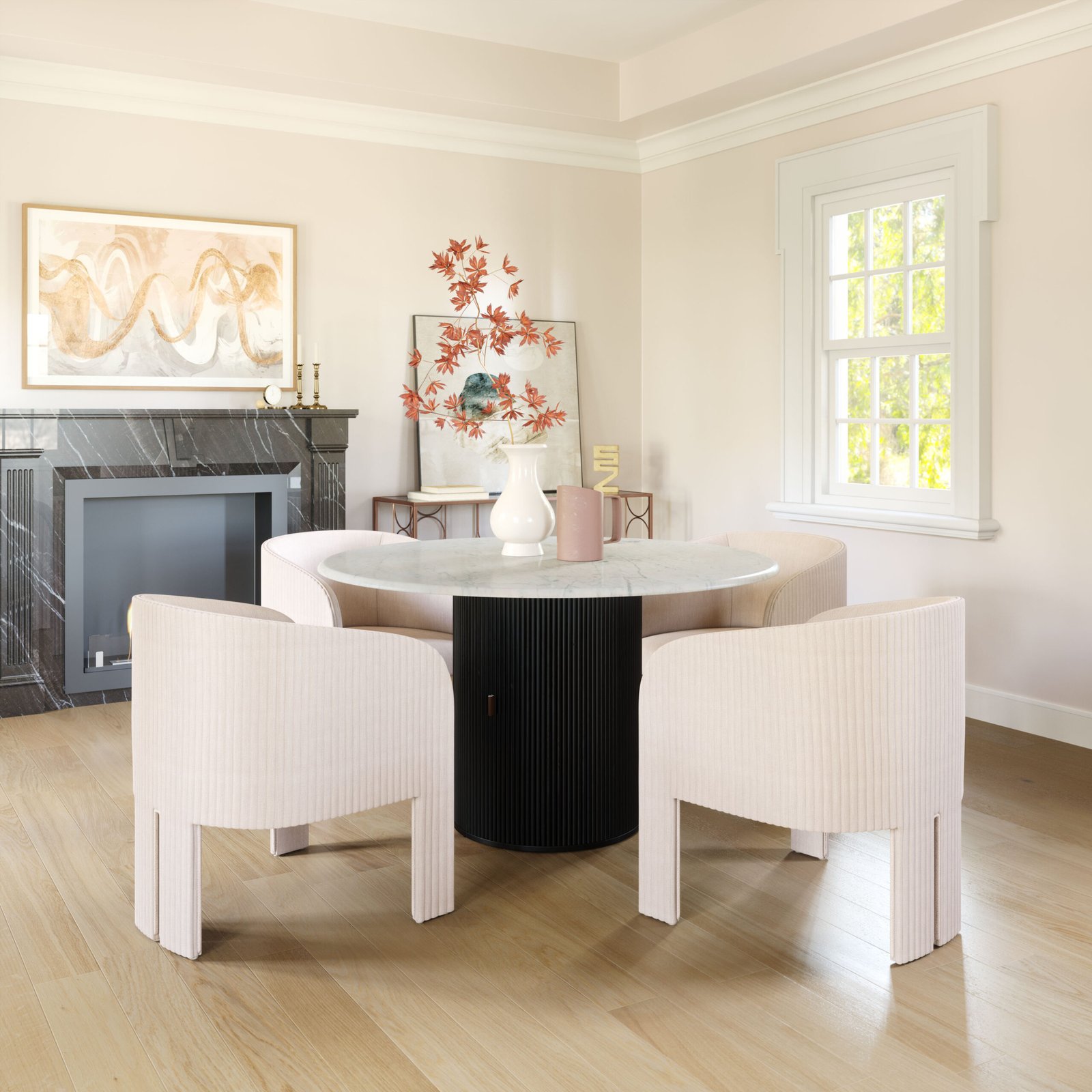 Hull Accent Chair Beige - Image 3