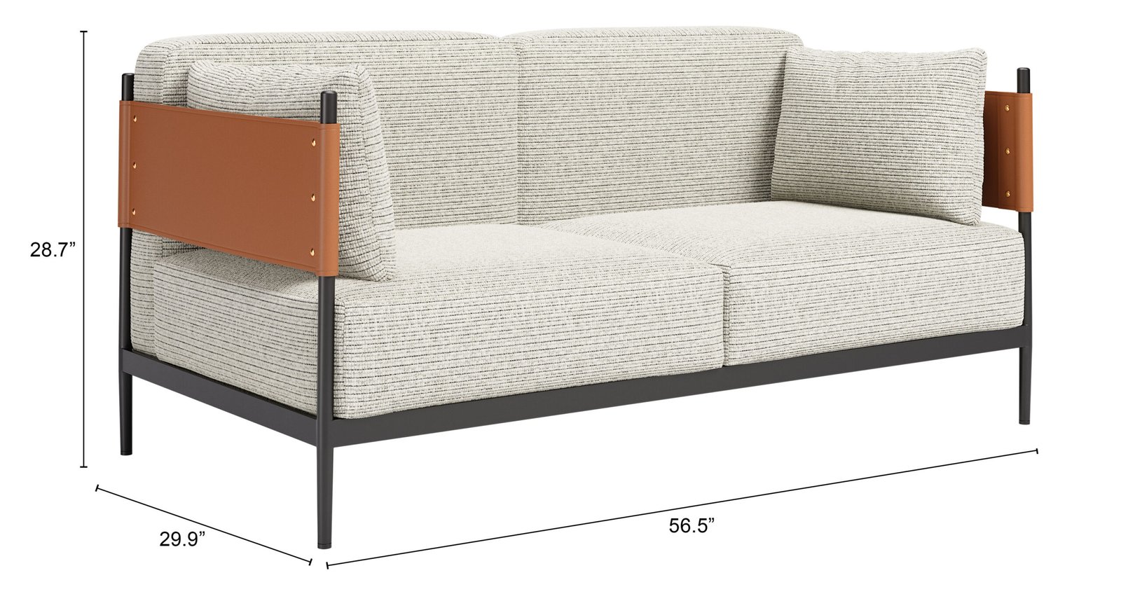 Stirbe Loveseat Gray - Image 11