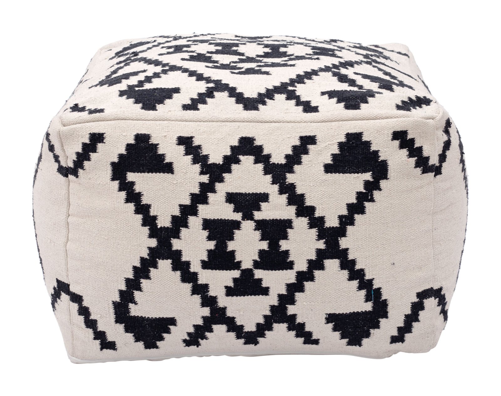 Lizardo Ottoman Beige & Black - Image 3