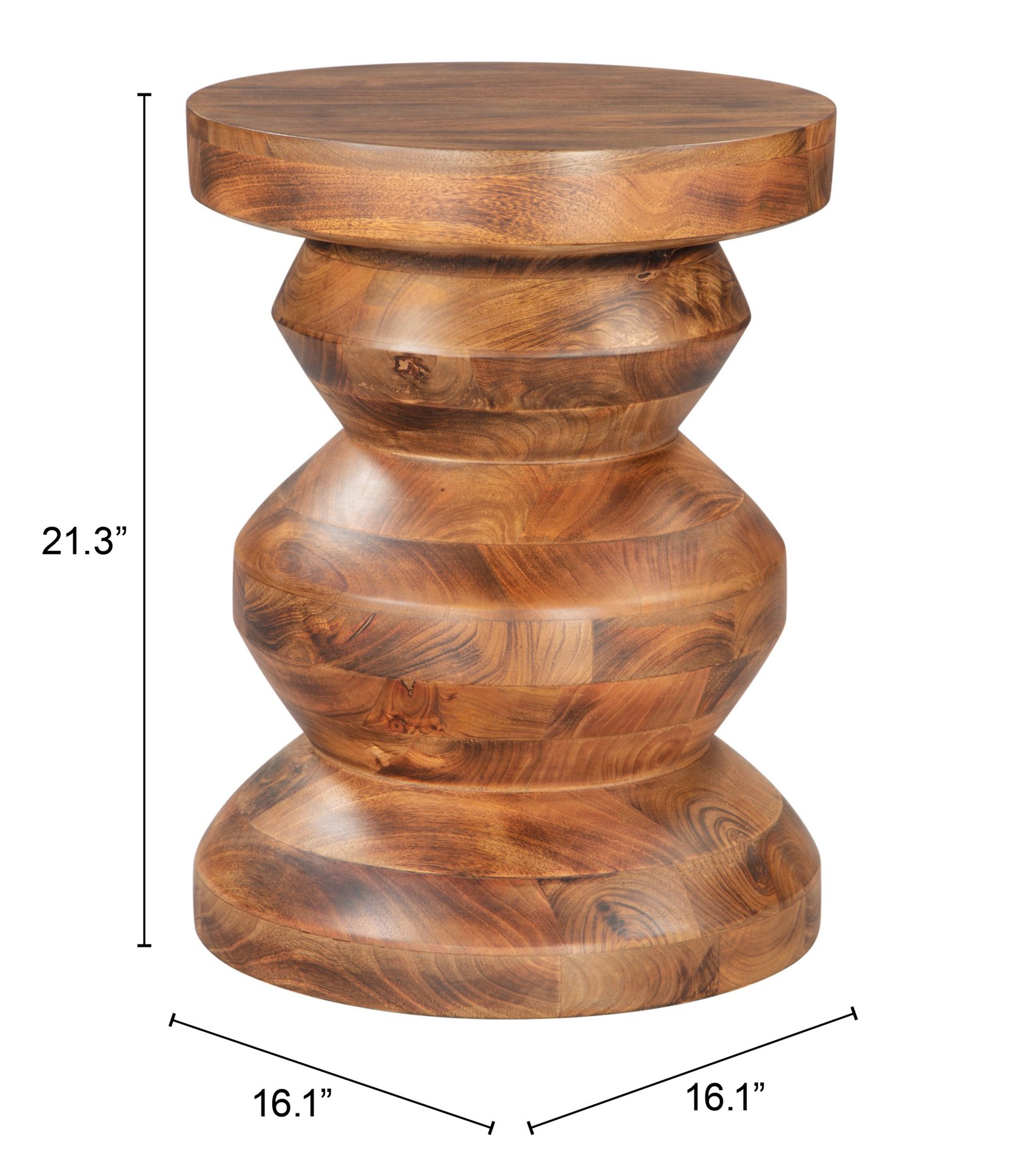 Kerala Side Table Walnut - Image 9