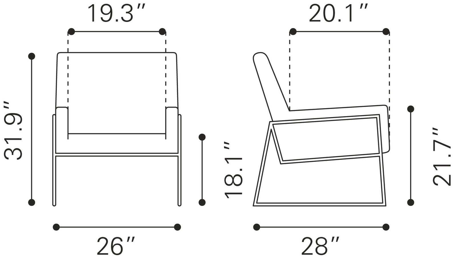 New York Accent Chair Olive Green - Image 9