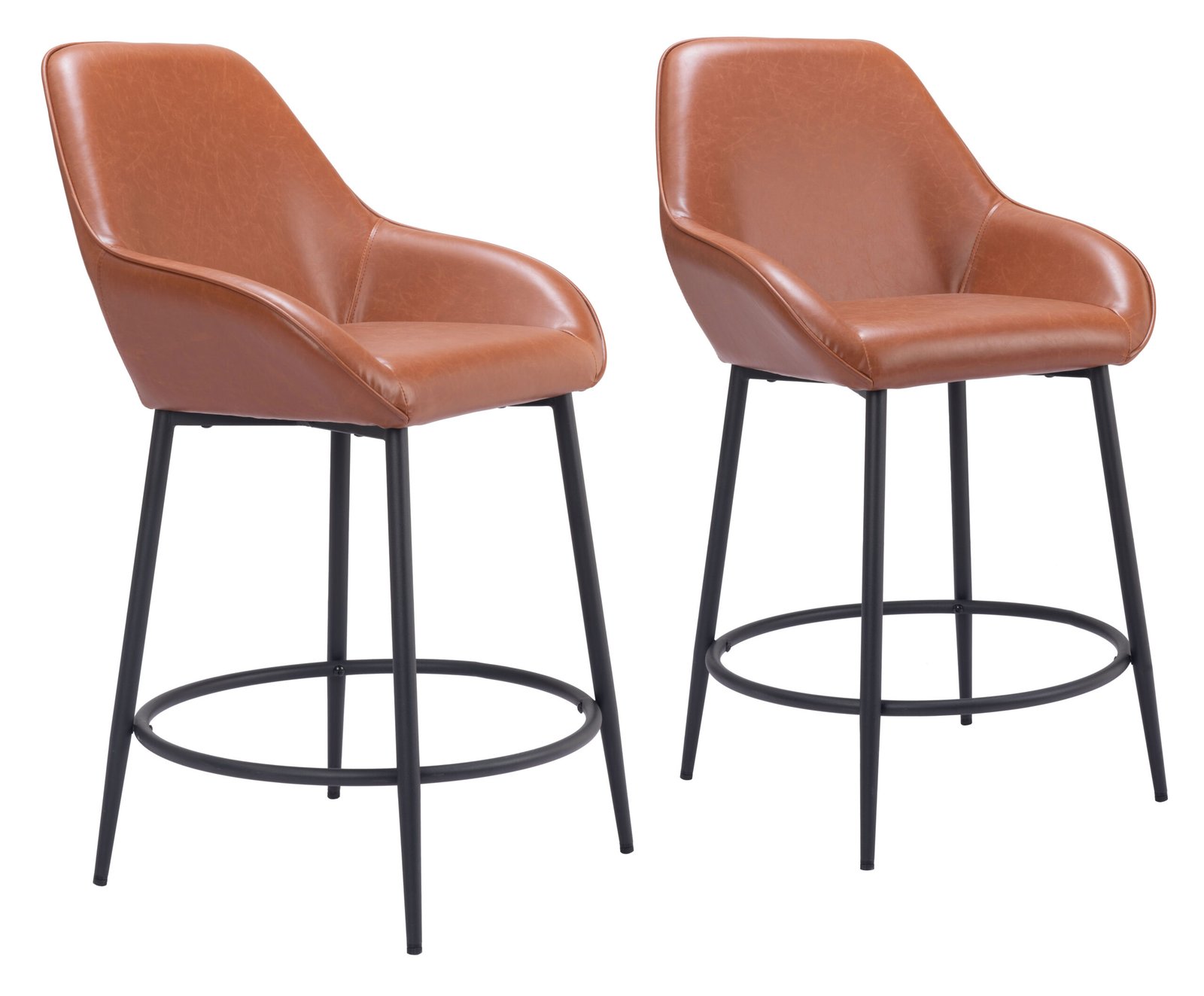 Vila Counter Stool (Set of 2) Brown - Image 10
