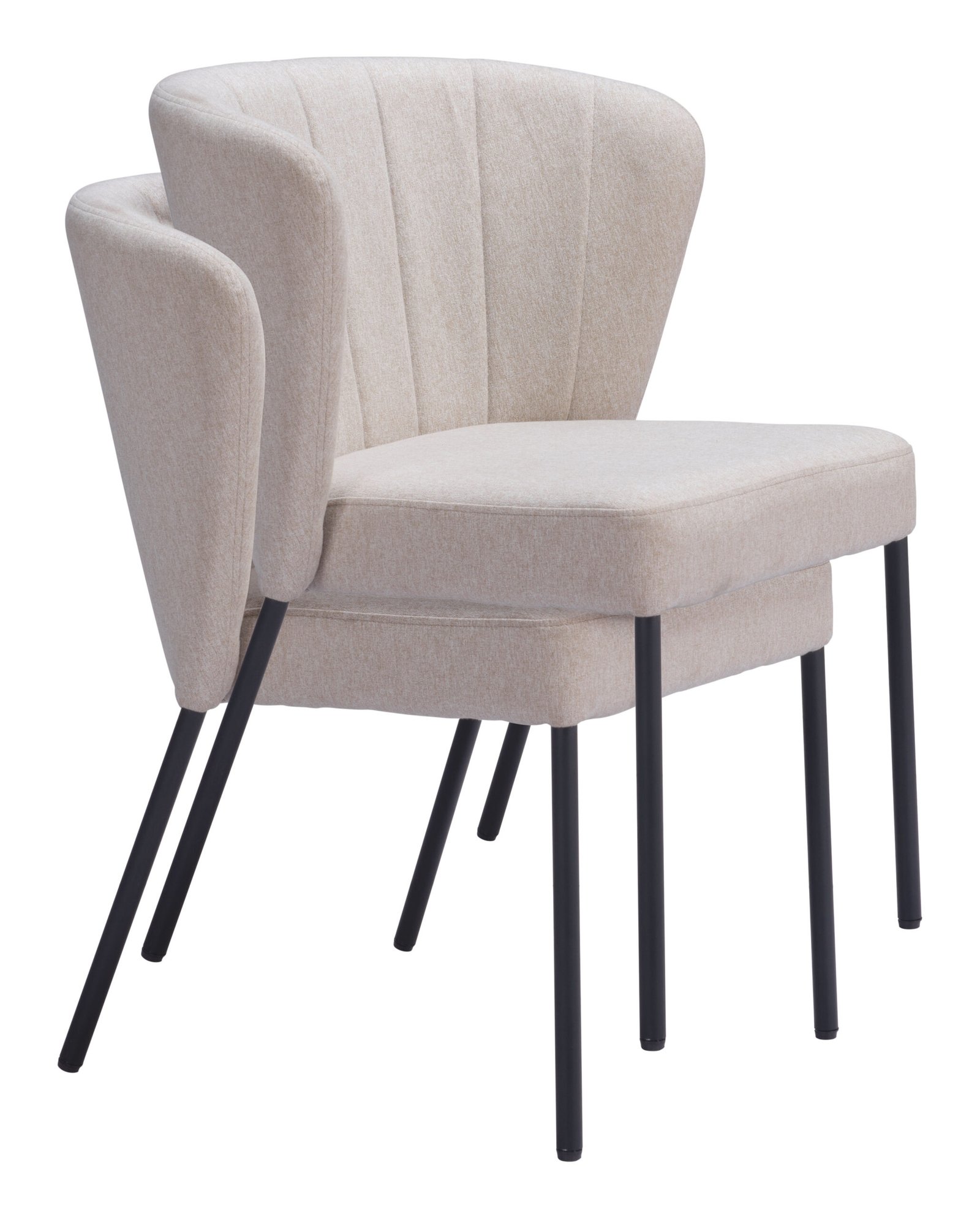 Aimee Dining Chair (Set of 2) Beige - Image 9