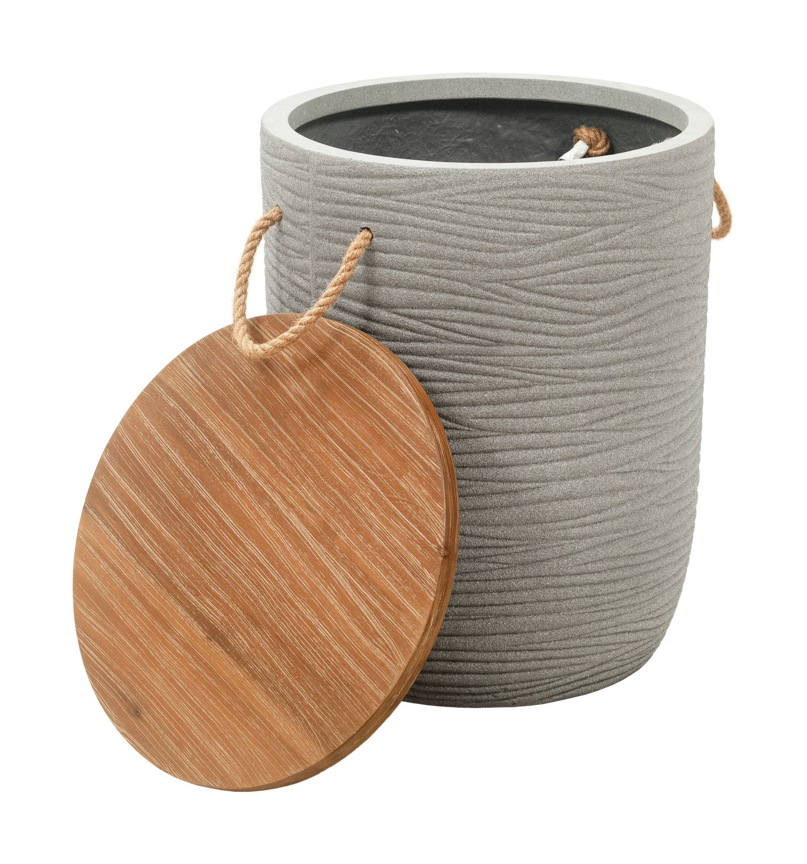 Biban Side Table Natural & Gray - Image 3