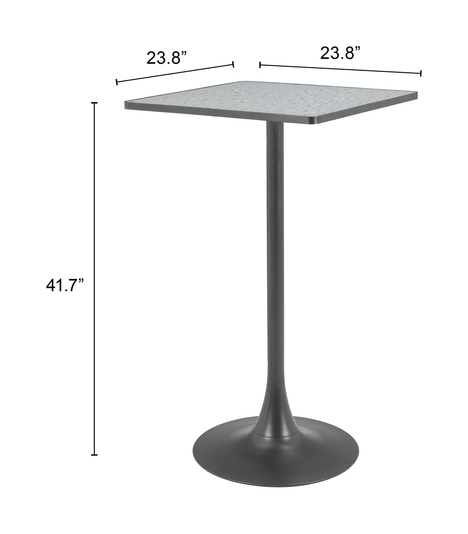 Spot Bar Table Gray & Black - Image 8