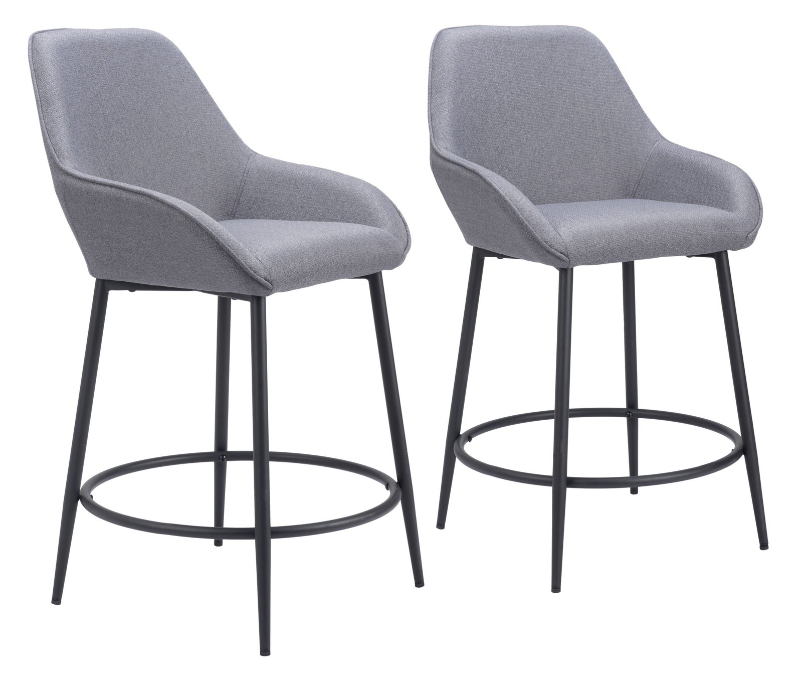 Vila Counter Stool (Set of 2) Gray - Image 11