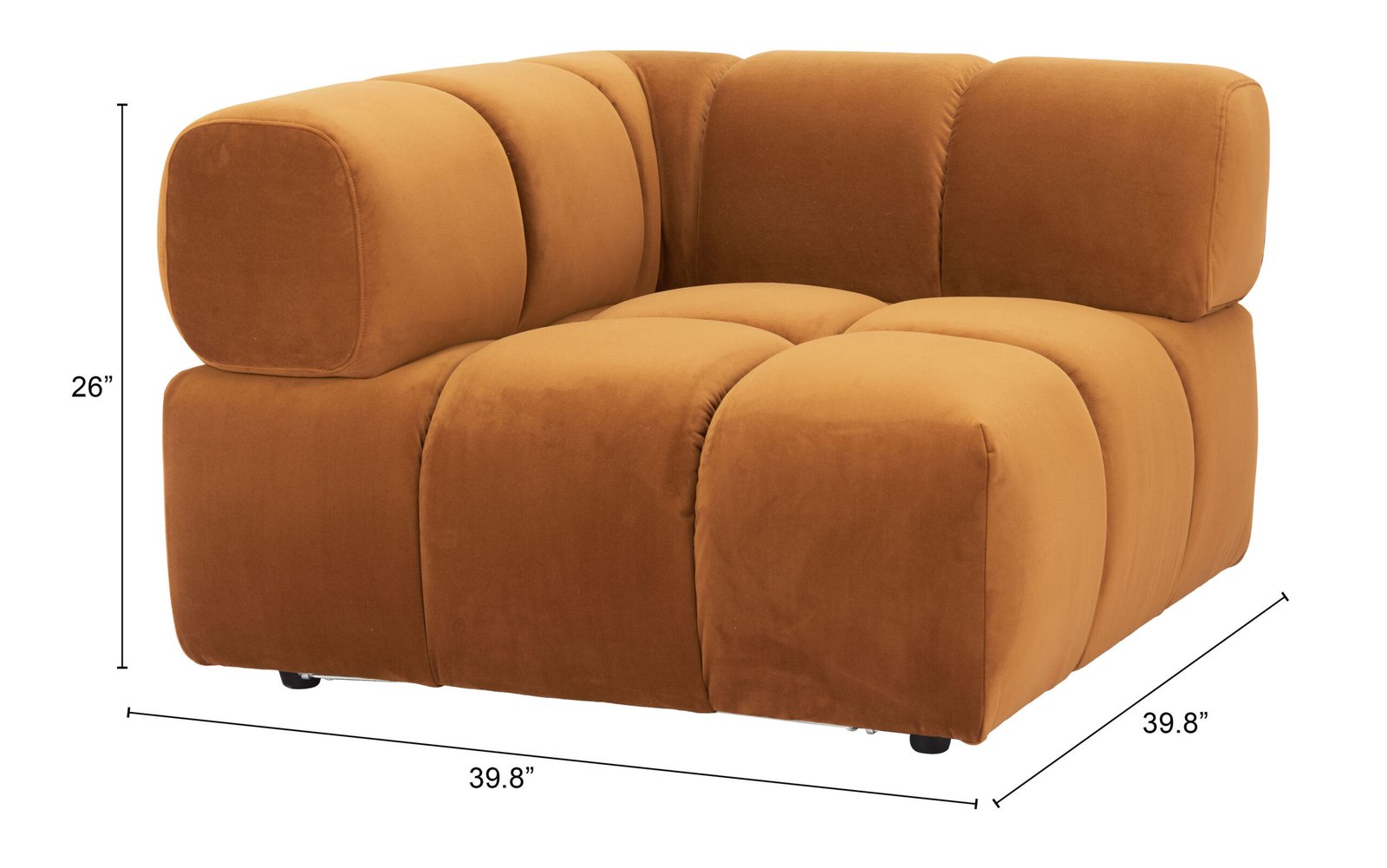 Rist Corner Chair Brown - Image 12