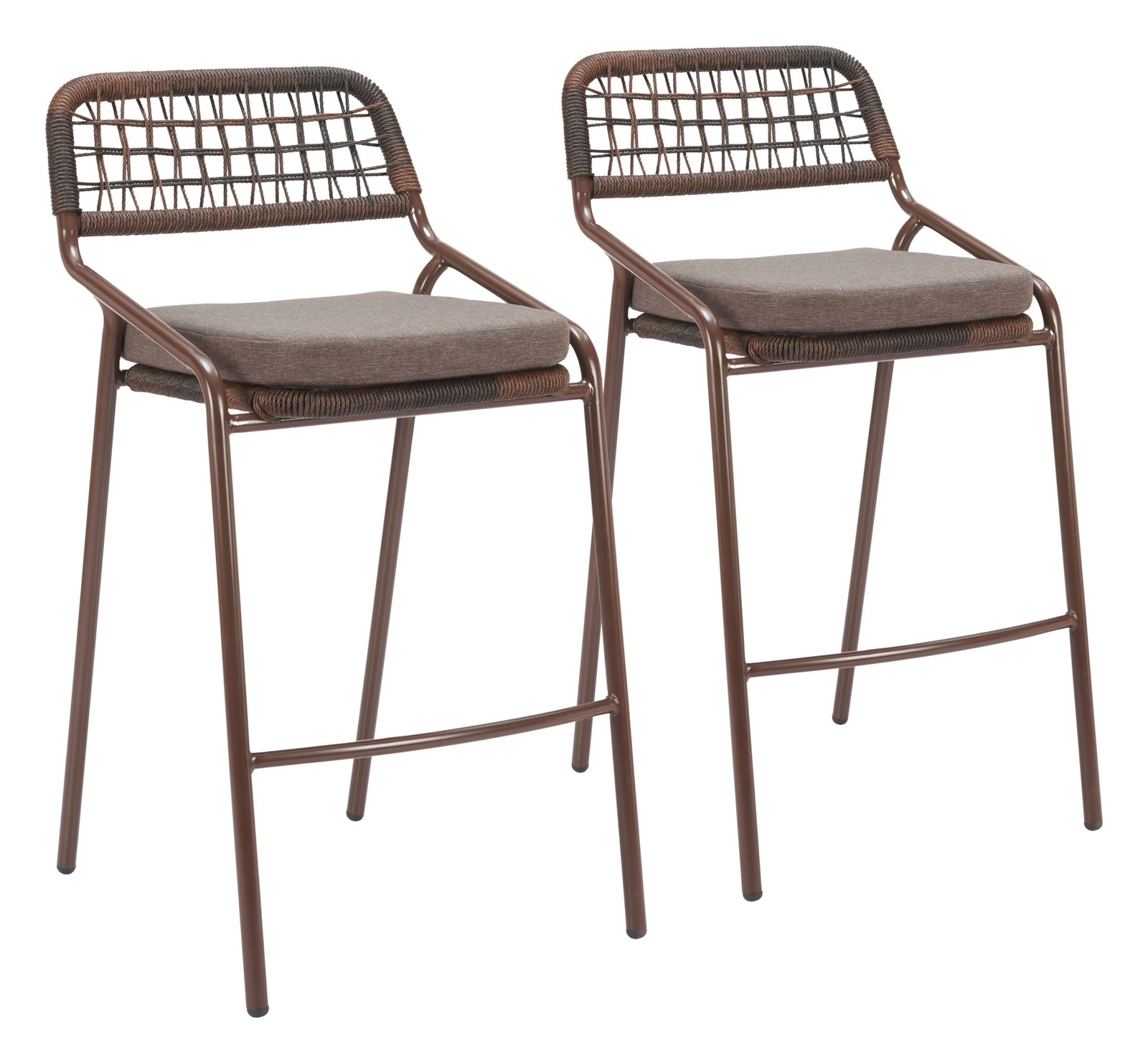 Rio Barstool (Set of 2) Brown - Image 9