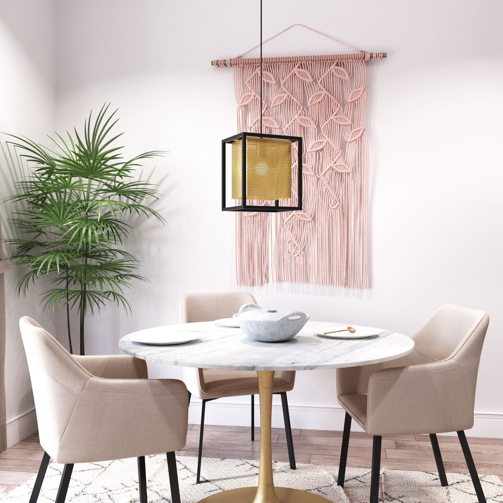 Yves Ceiling Lamp Gold & Black - Image 2