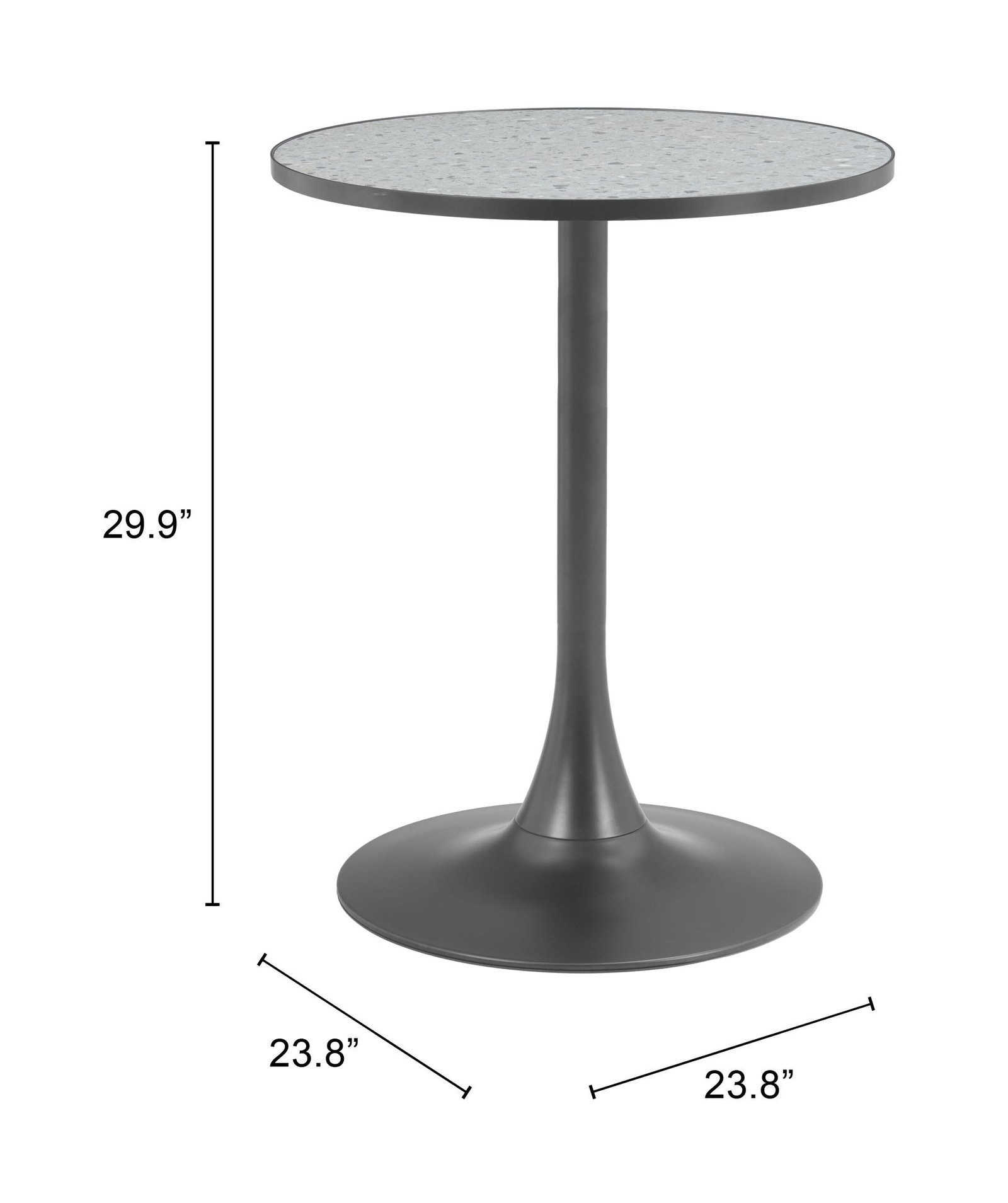 Bite Bistro Table Gray & Black - Image 7