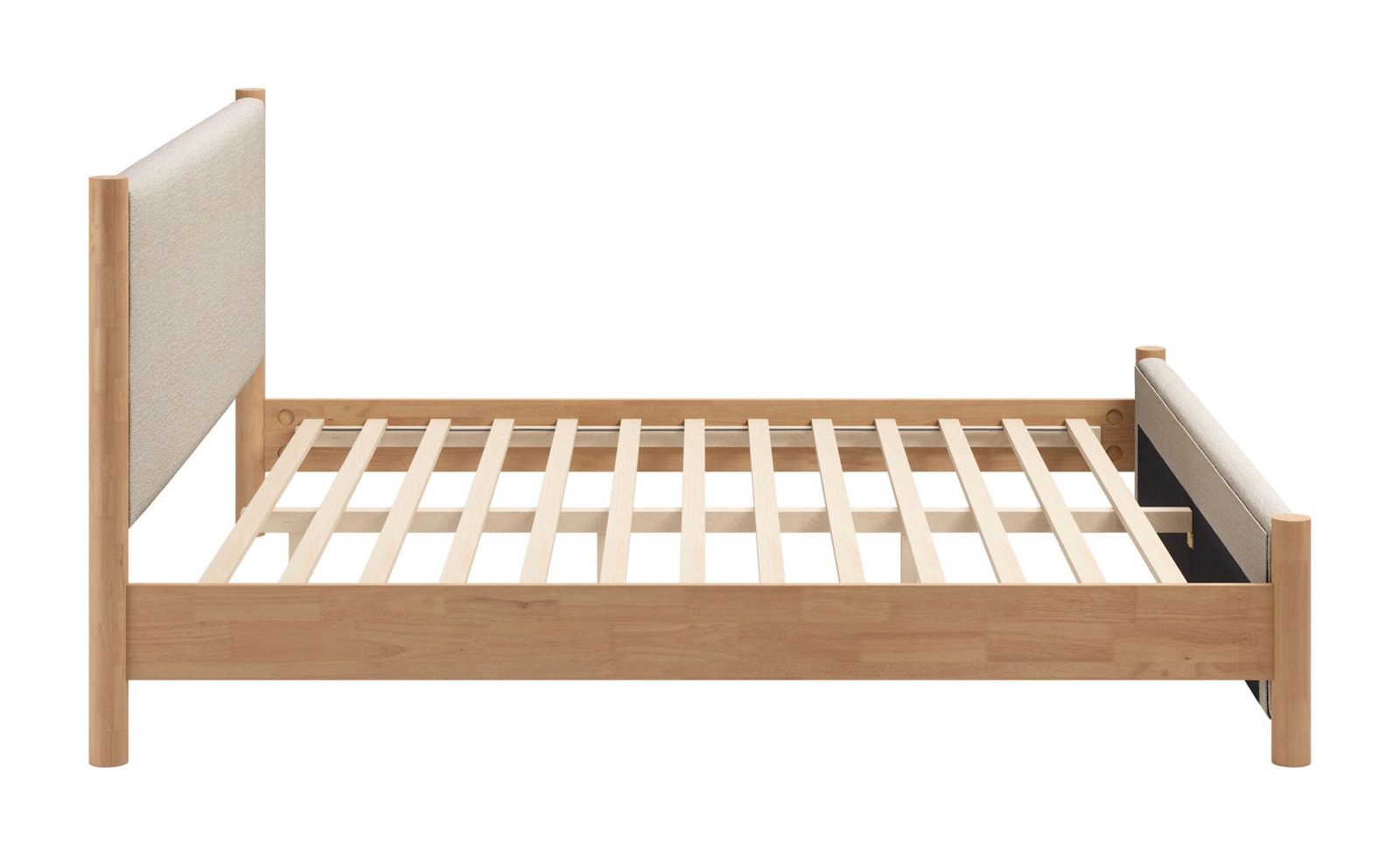 Hadi King Bed Beige & Natural - Image 2