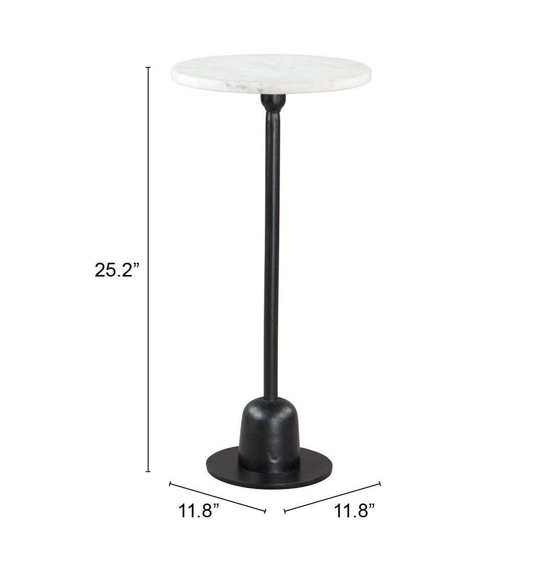 Woozy Side Table White & Black - Image 10
