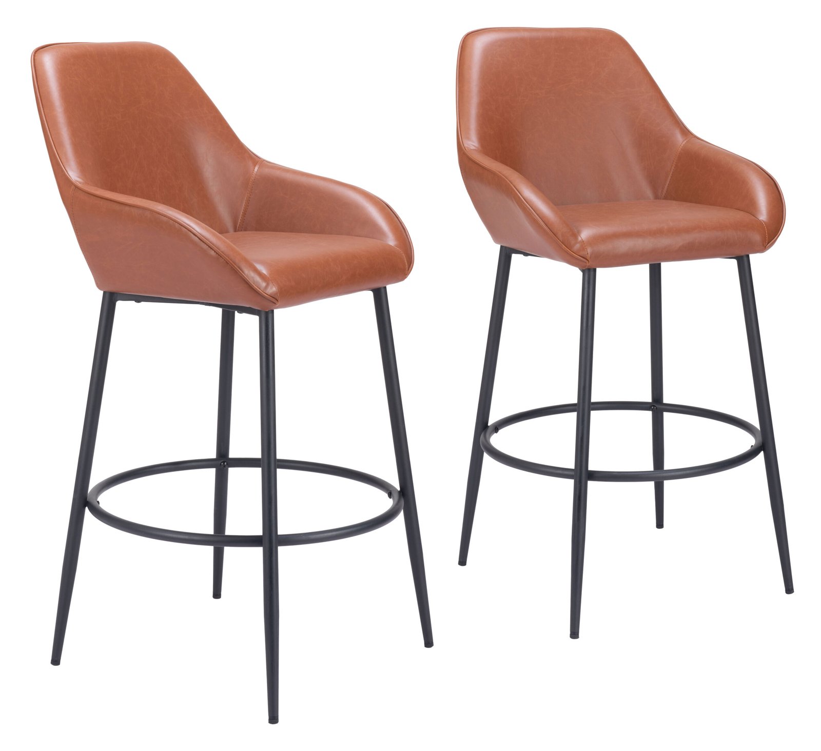 Vila Barstool (Set of 2) Brown - Image 10