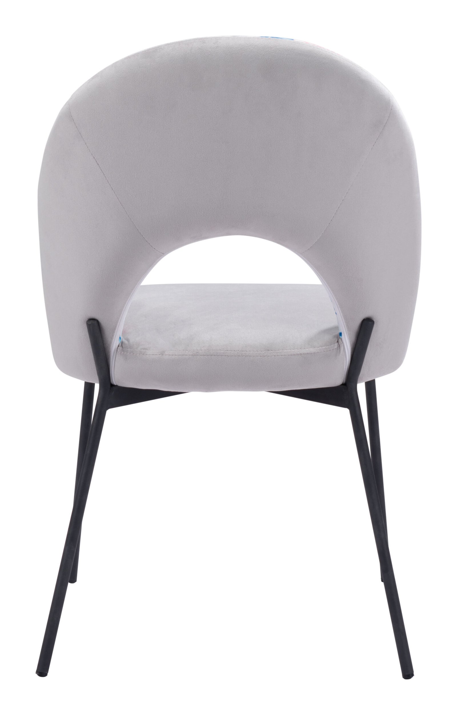 Torrey Dining Chair (Set of 2) Multicolor Print & Gray - Image 7