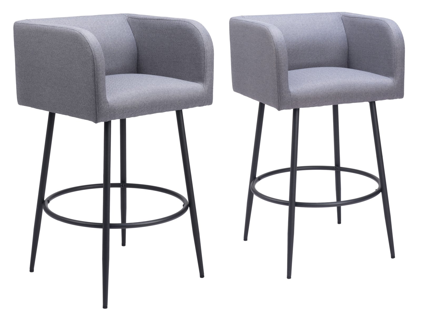 Horbat Barstool (Set of 2) Gray - Image 13