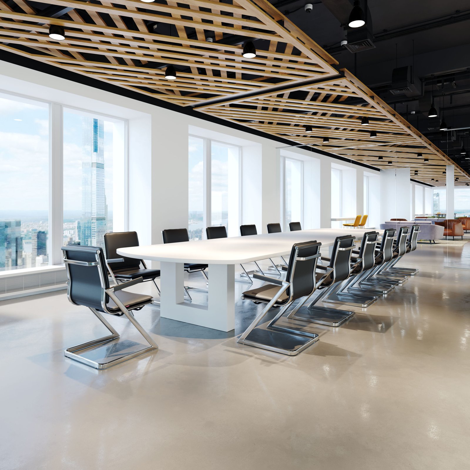 Lider Plus Conference Chair (Set of 2) Black - Image 2