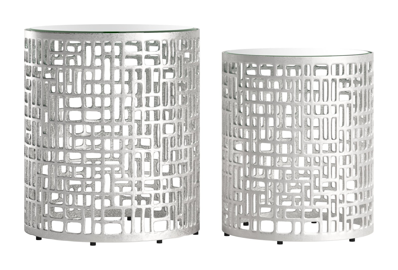 Reden Side Table Set (2-Piece) Silver - Image 3