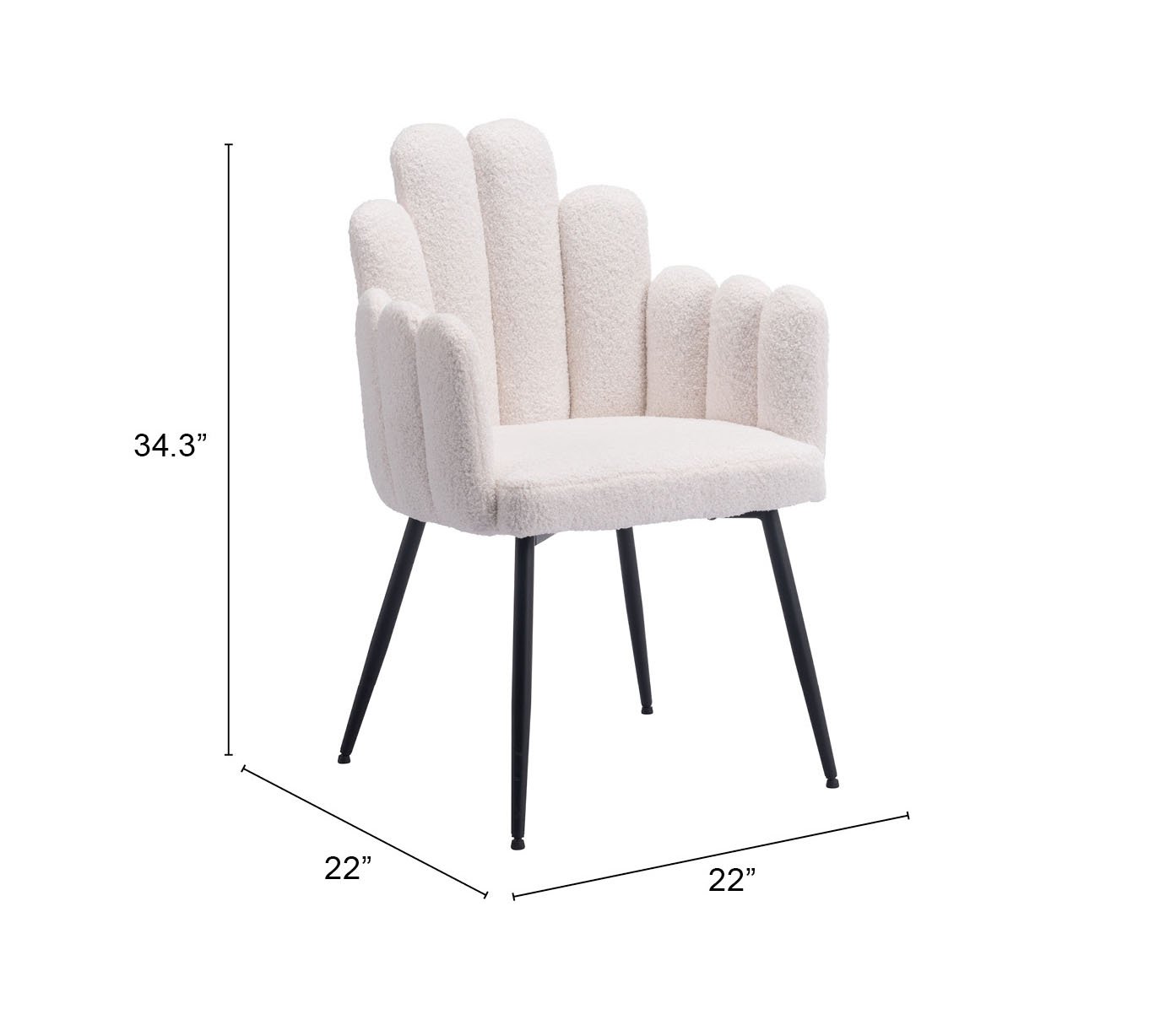 Noosa Dining Chair (Set of 2) Ivory - Image 11