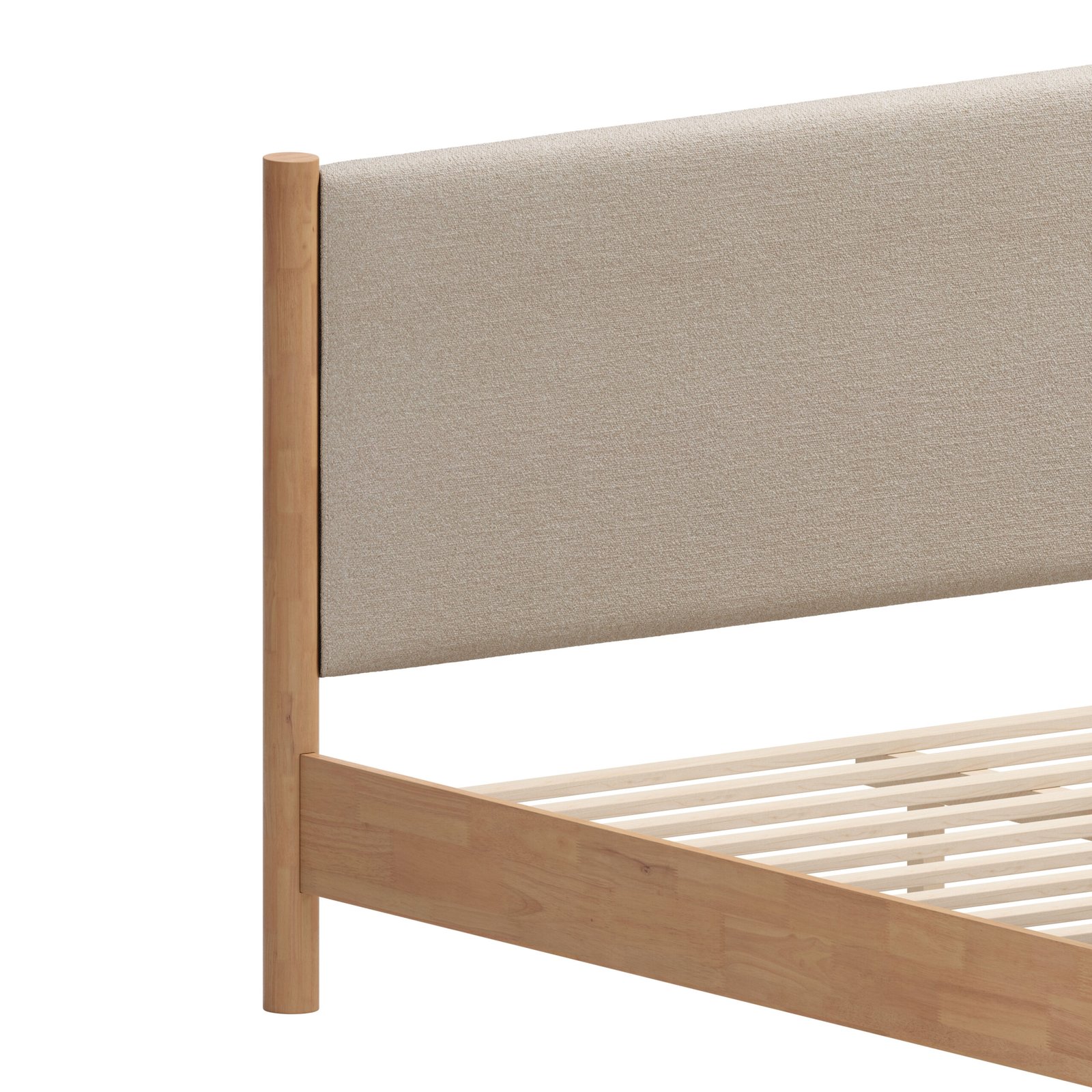 Hadi King Bed Beige & Natural - Image 4