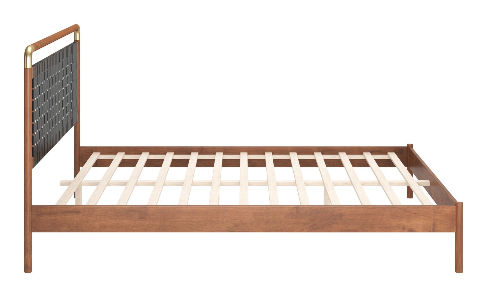 Netz King Bed Black & Walnut - Image 4