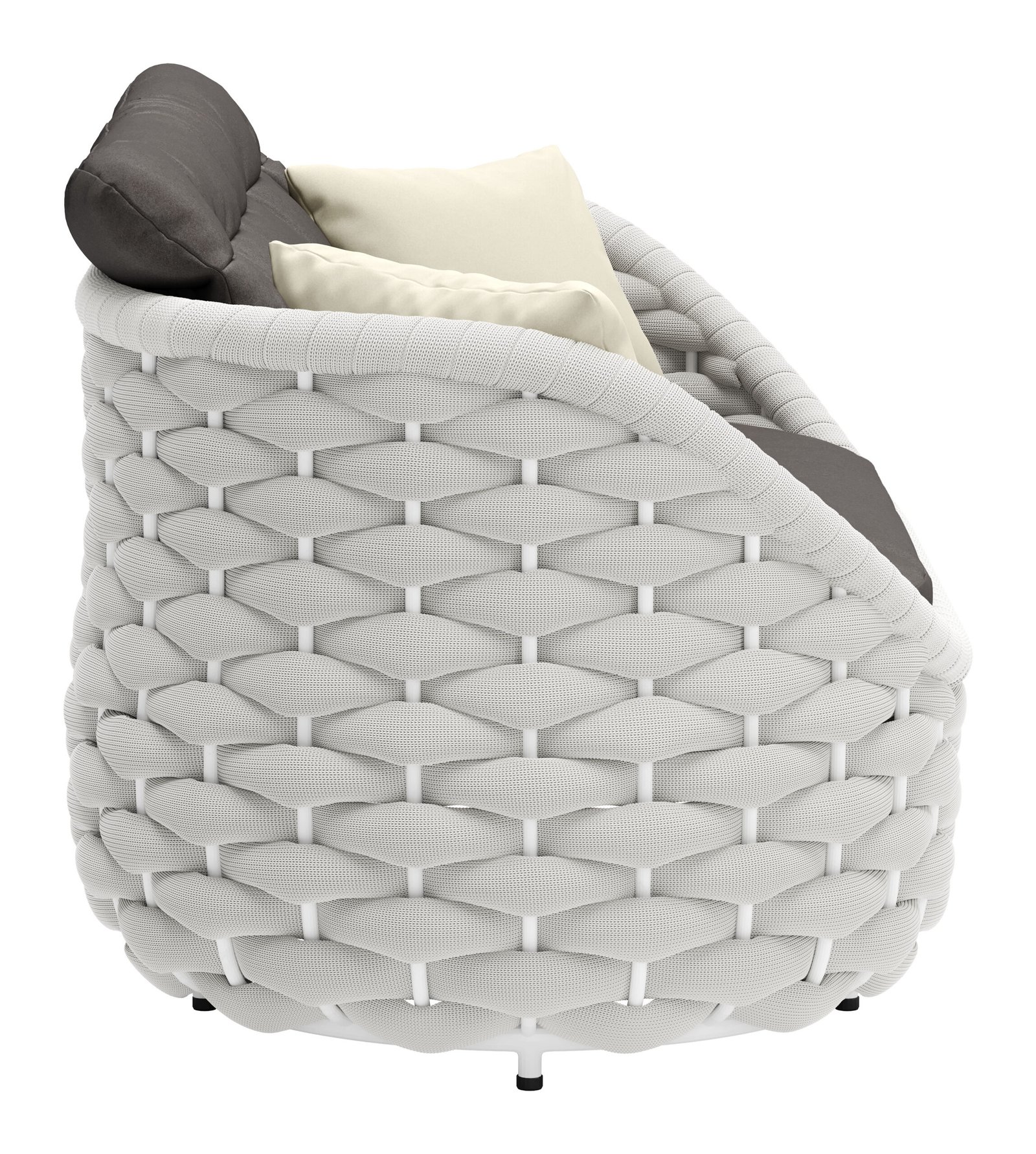 Coral Reef Loveseat Gray - Image 3