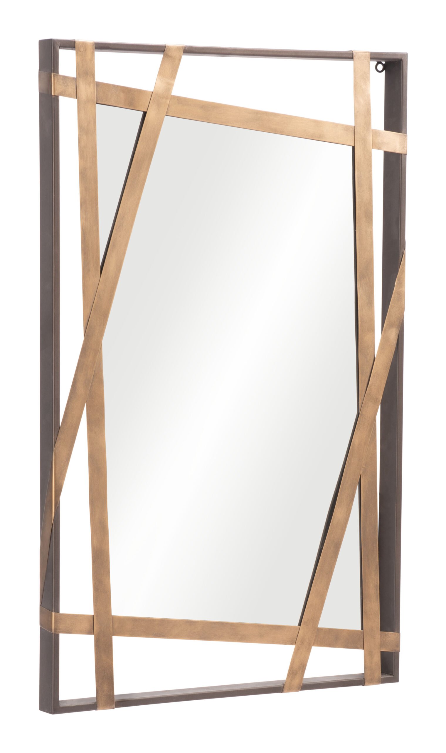 Tolix Mirror Antique Gold & Black - Image 2