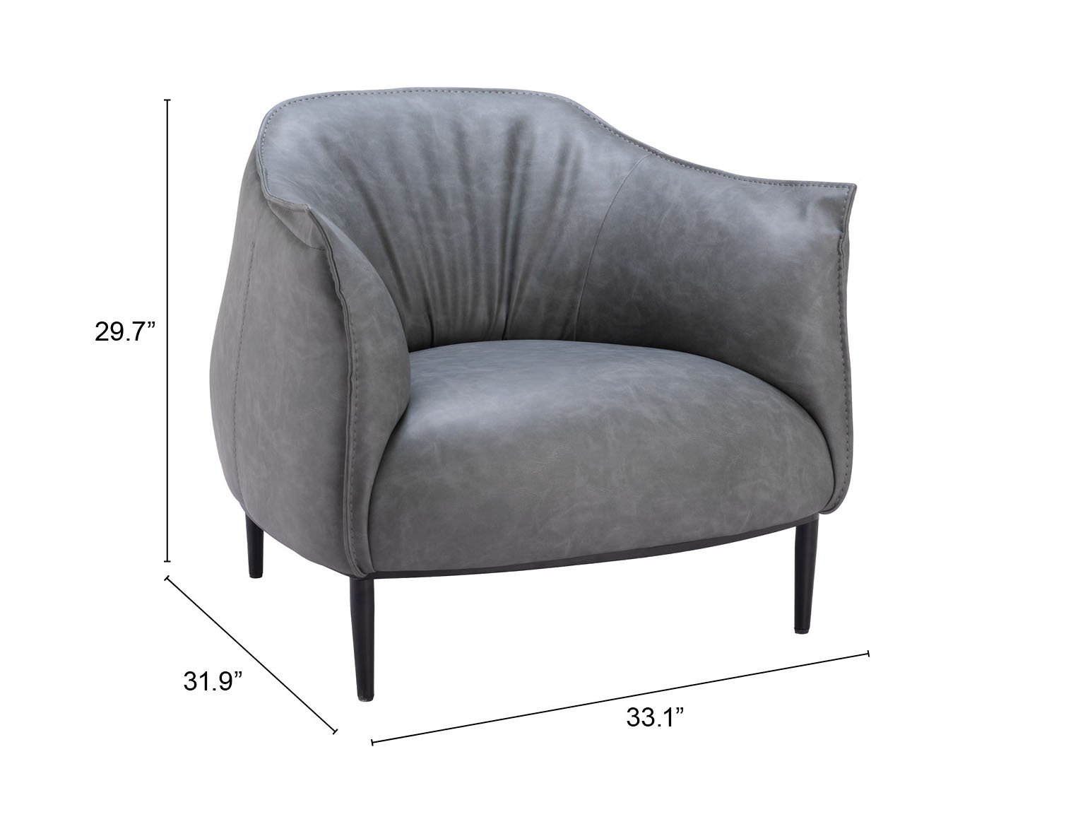 Julian Accent Chair Gray - Image 13