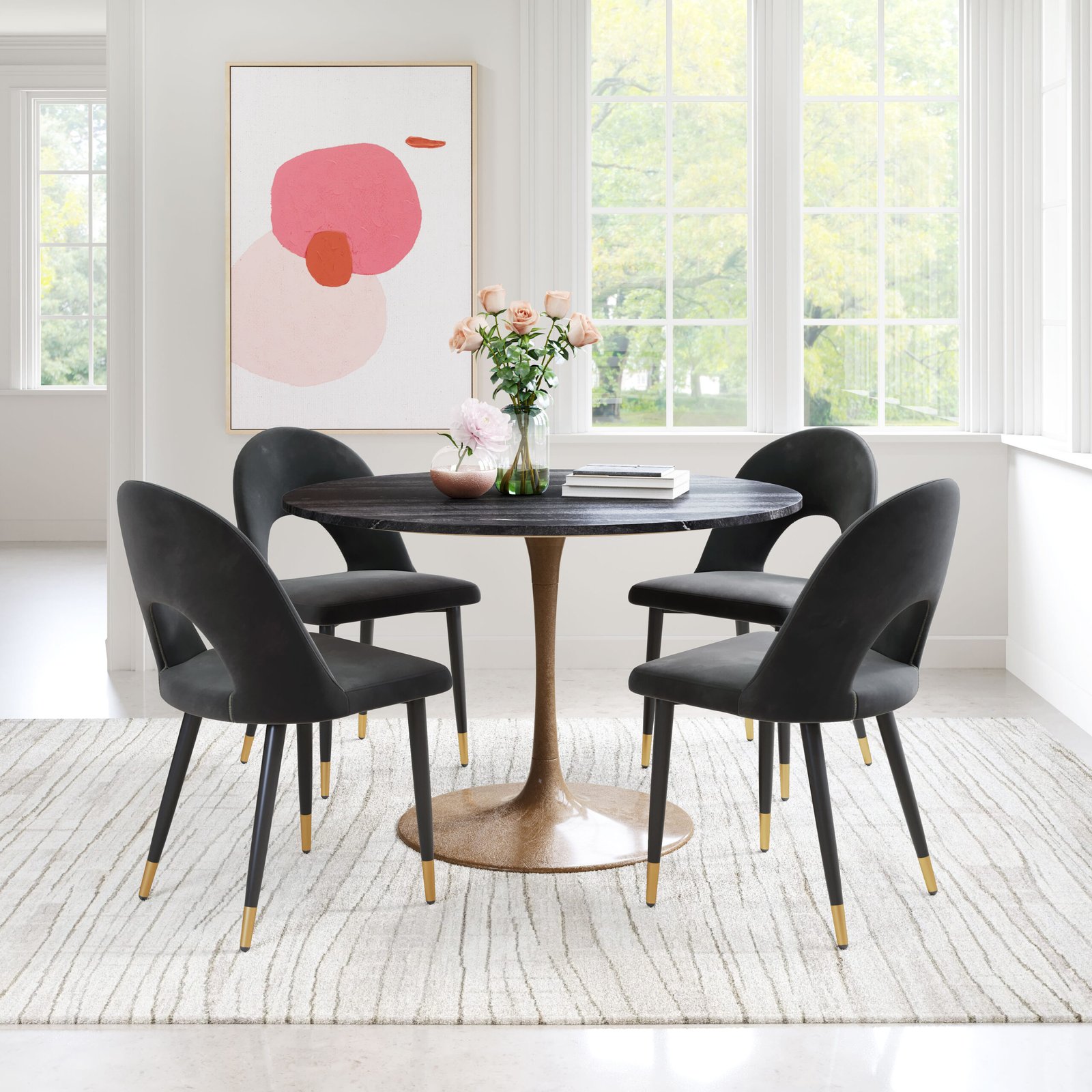 Menlo Dining Chair (Set of 2) Black - Image 2
