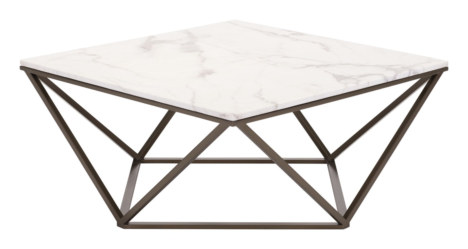 Tintern Coffee Table White & Antique Bronze - Image 4