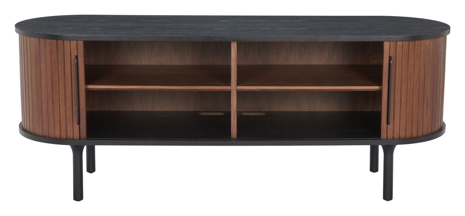 Koriana Entertainment Stand Black & Walnut - Image 9