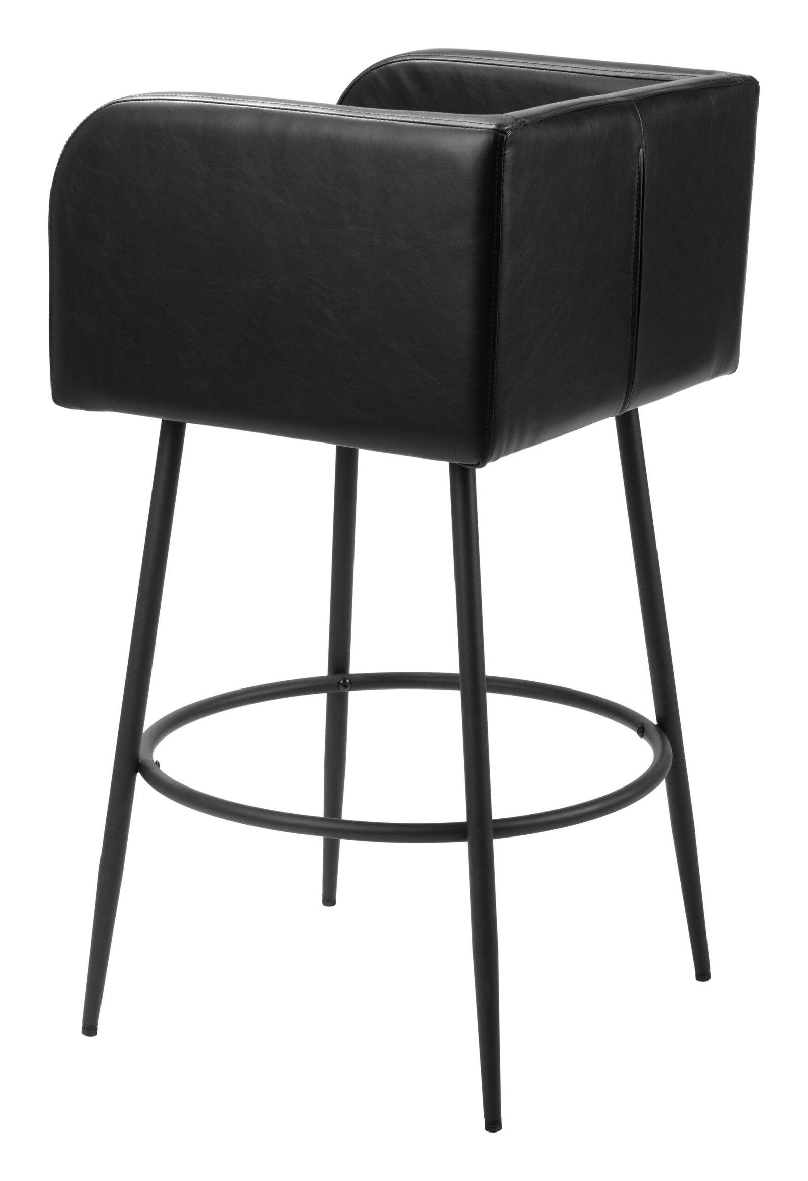 Horbat Barstool (Set of 2) Black - Image 7
