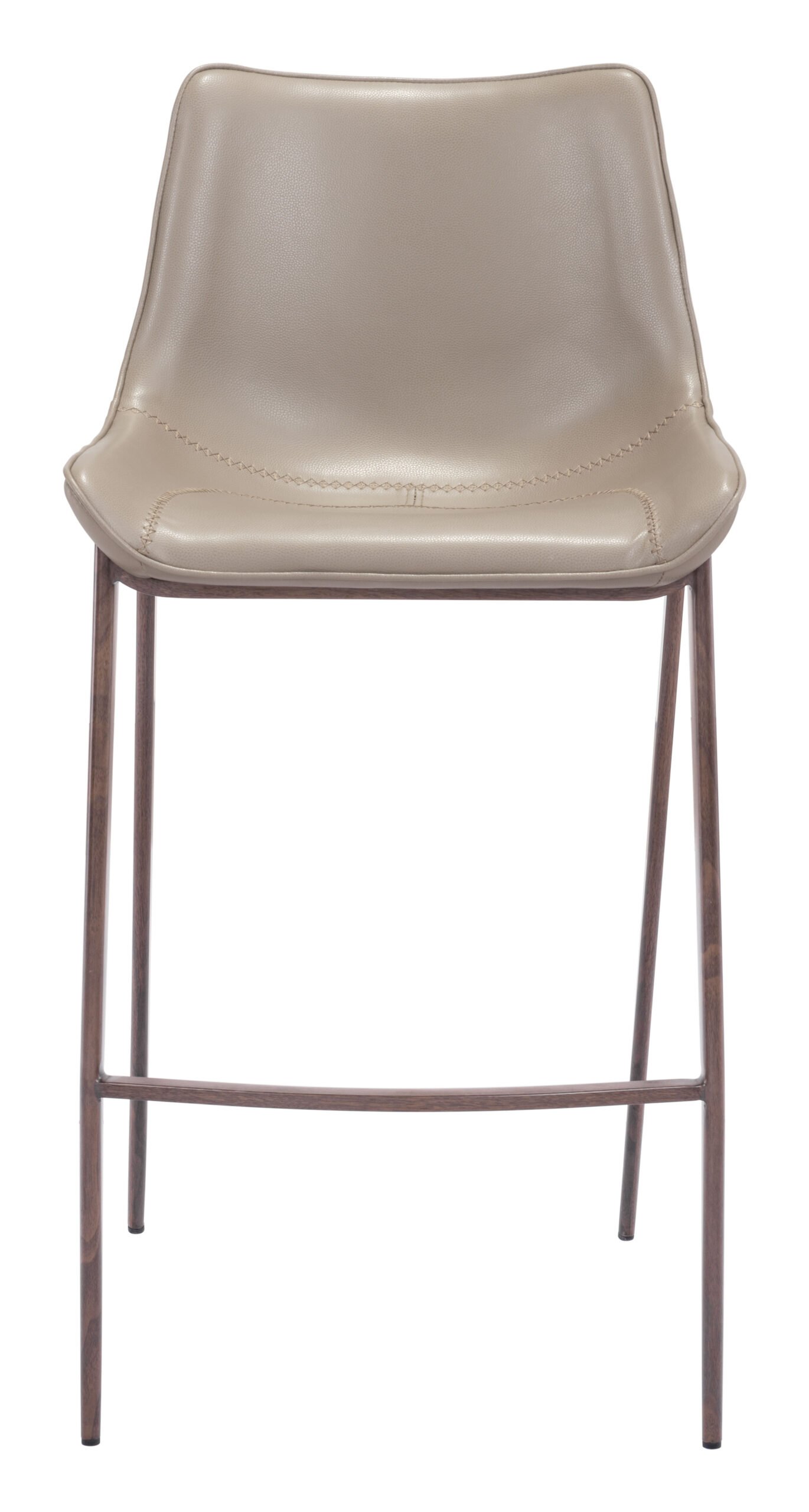 Magnus Barstool (Set of 2) Brown & Walnut - Image 5