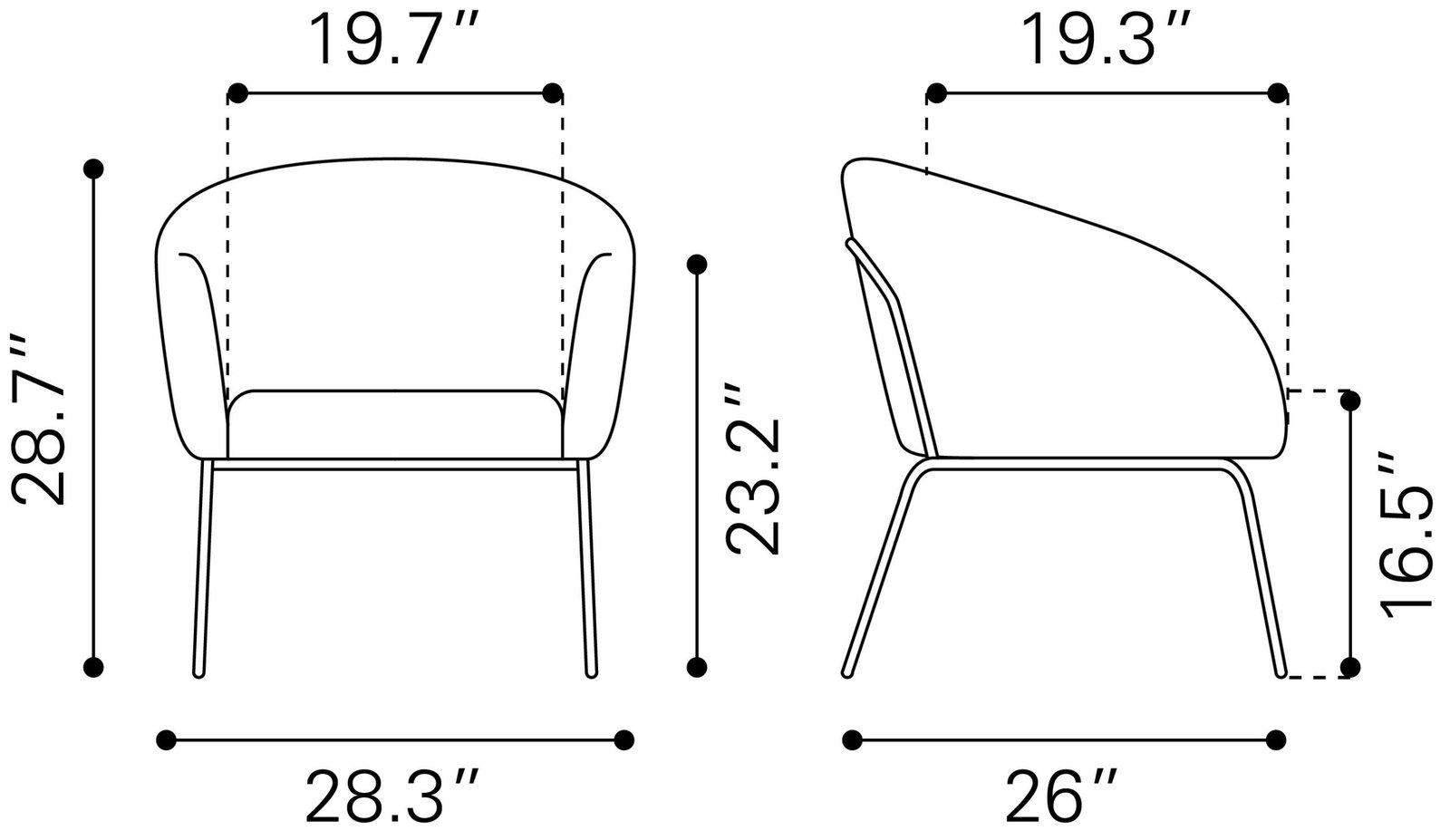 Quinten Accent Chair Vintage Gray - Image 11