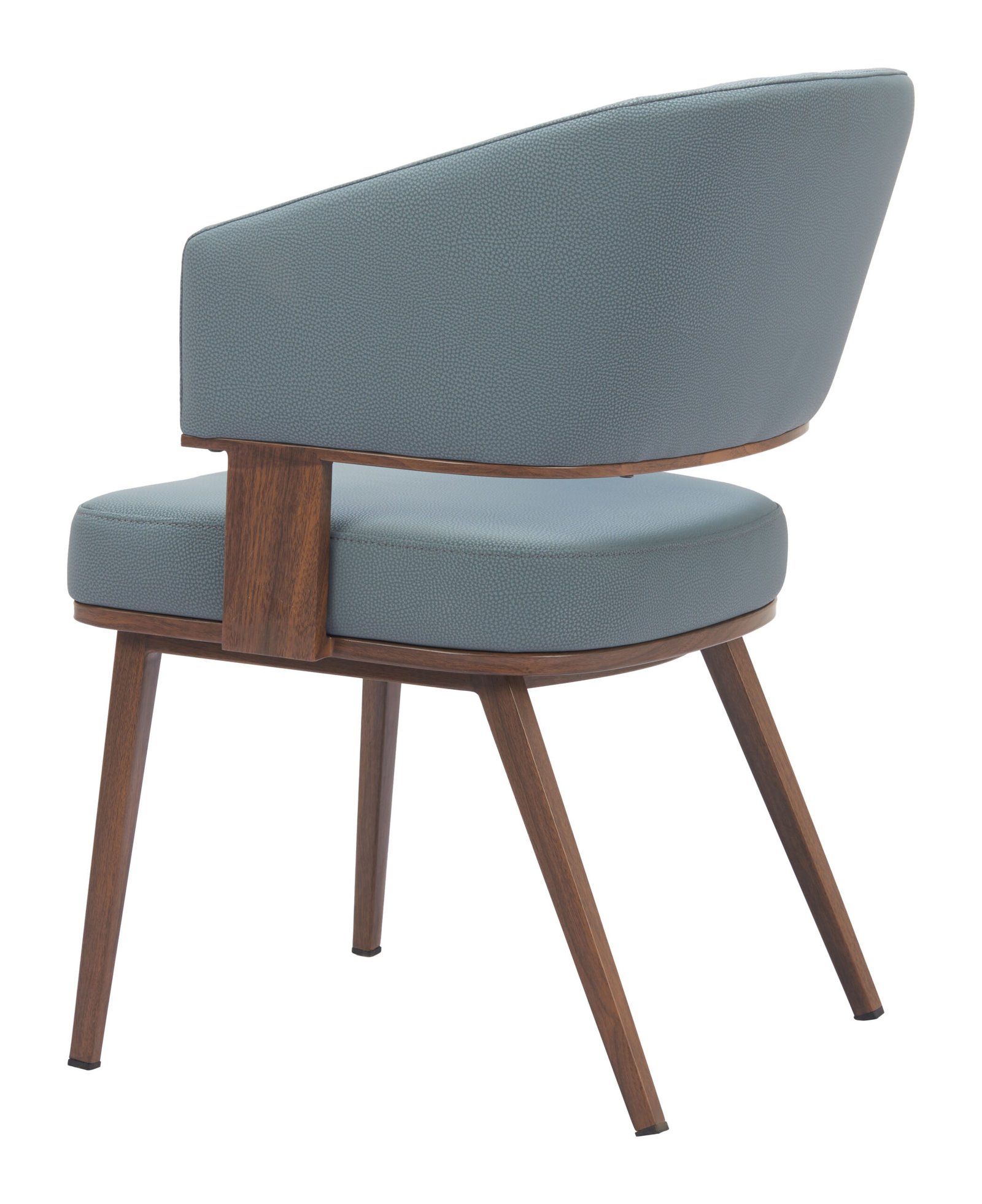 Poise Dining Chair Azure Gray & Walnut - Image 5