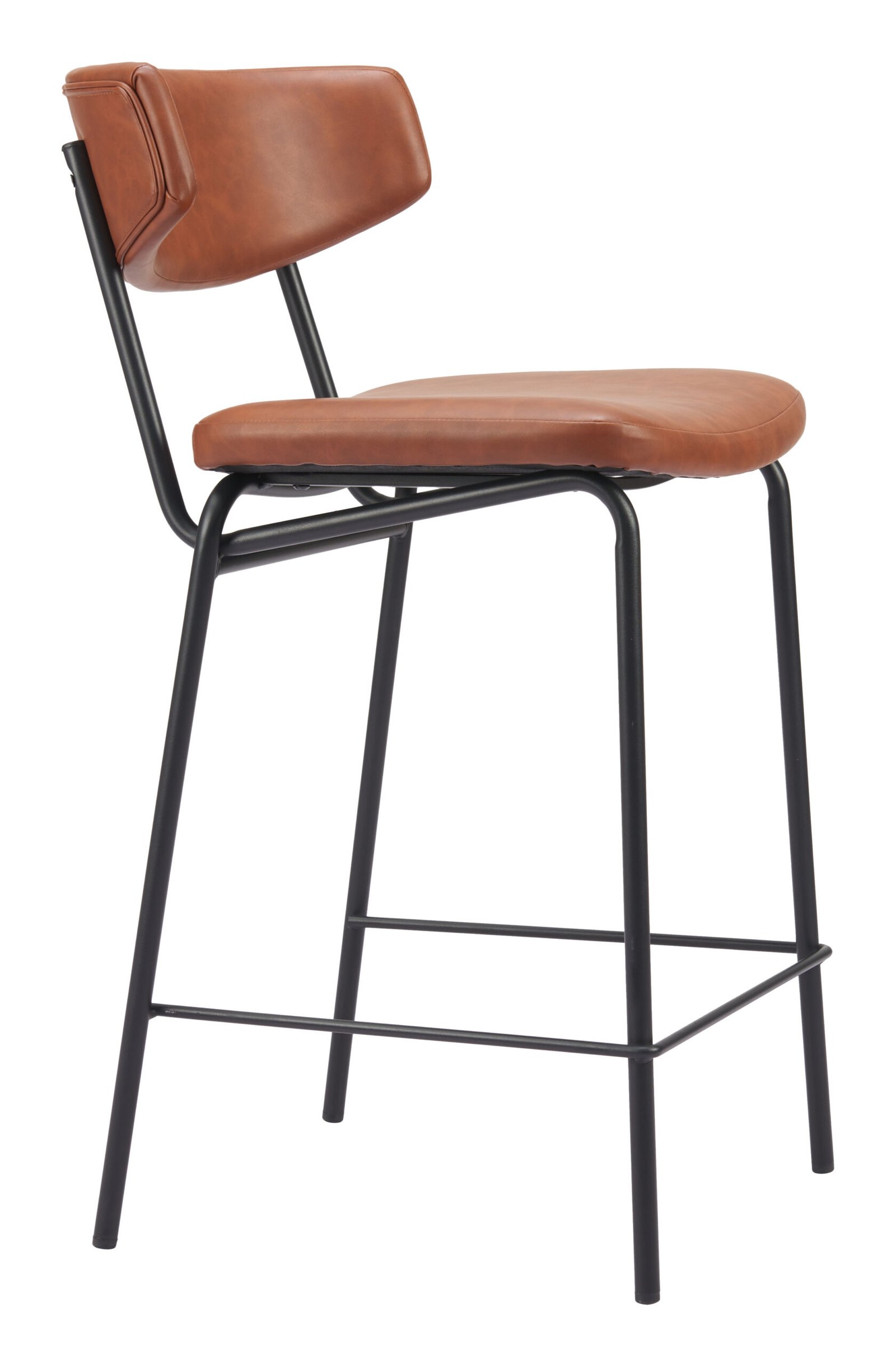 Charon Counter Stool (Set of 2) Vintage Brown - Image 8