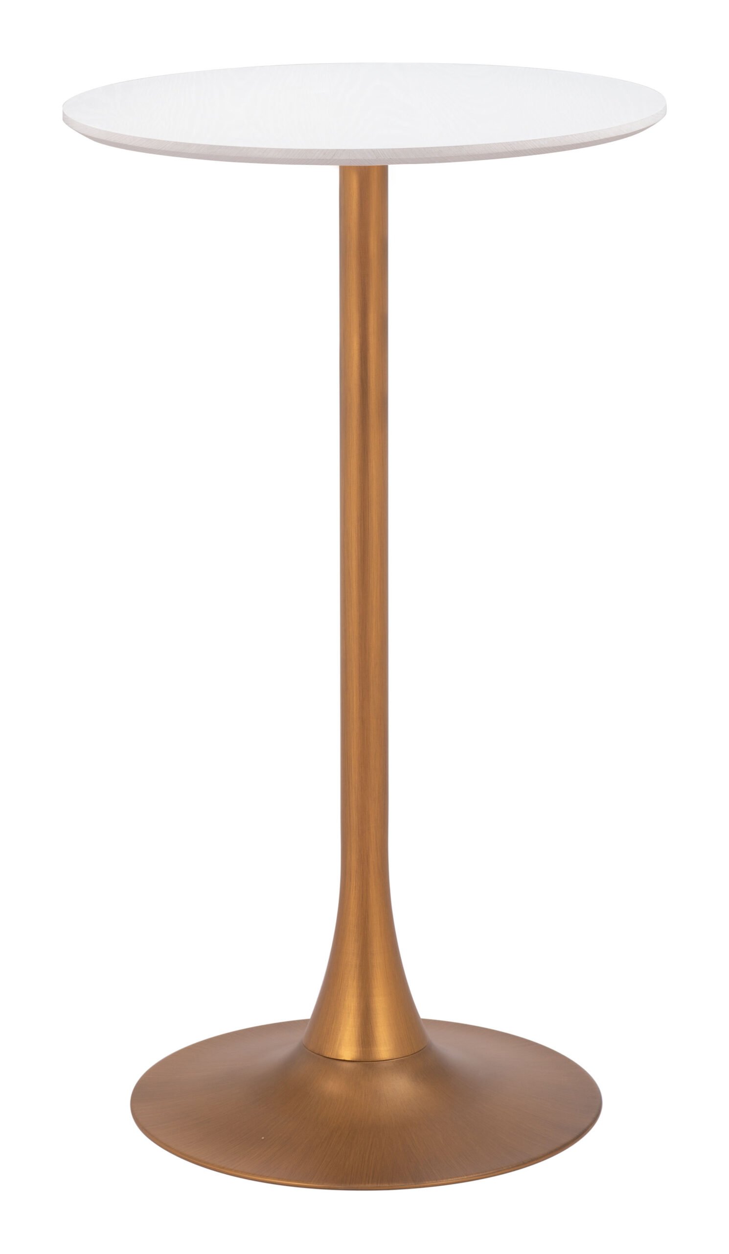 Auray Bar Table White & Gold - Image 3