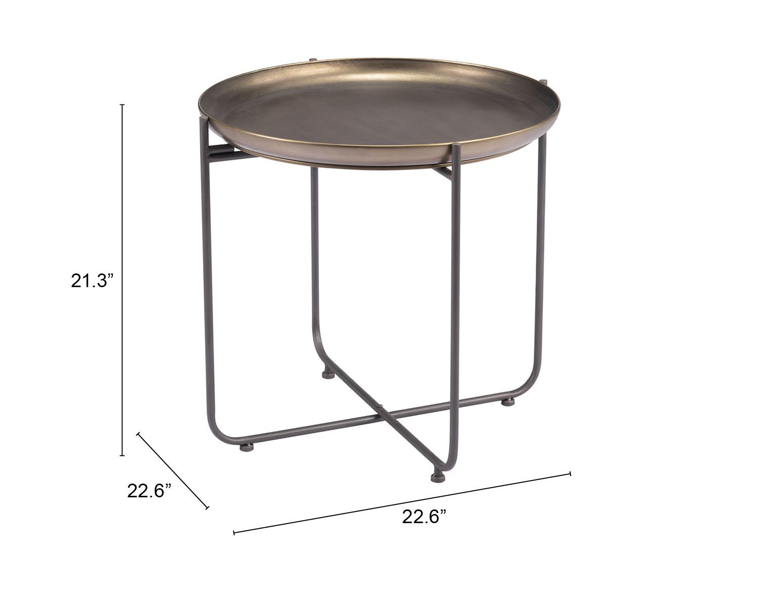 Bronson Side Table Bronze - Image 9