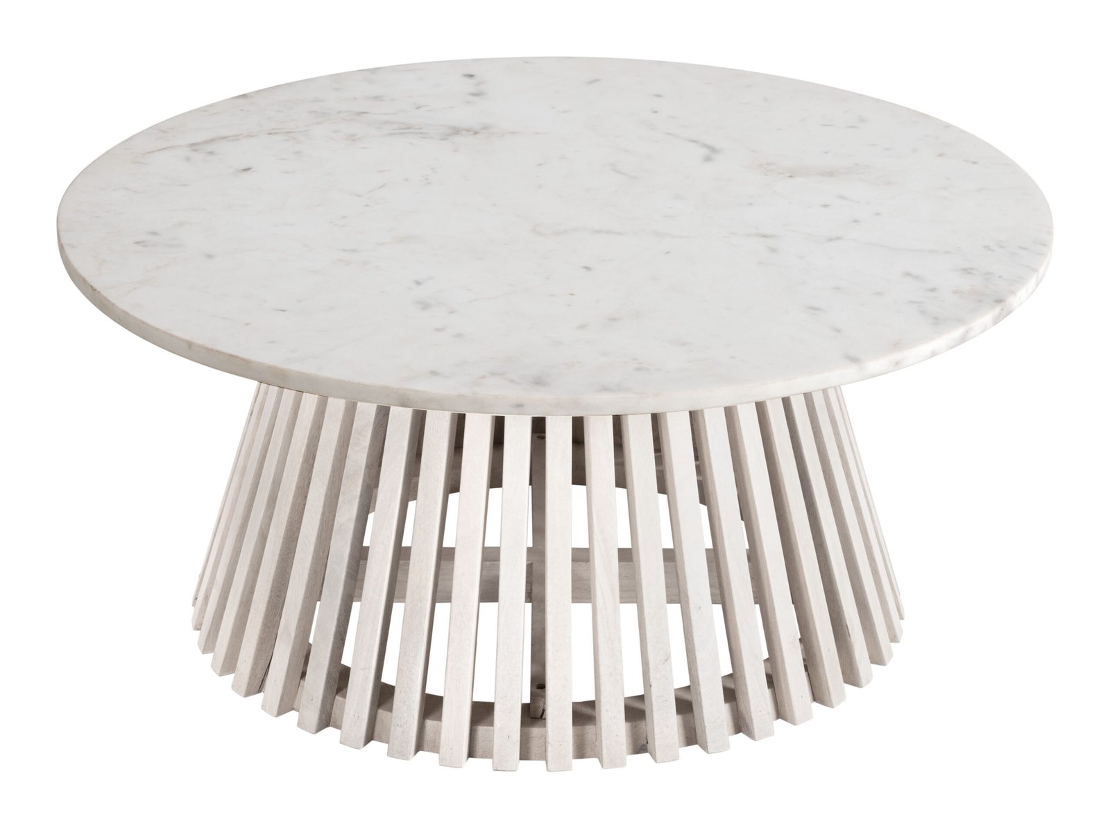 Mazara Coffee Table White & Whitewashed - Image 2
