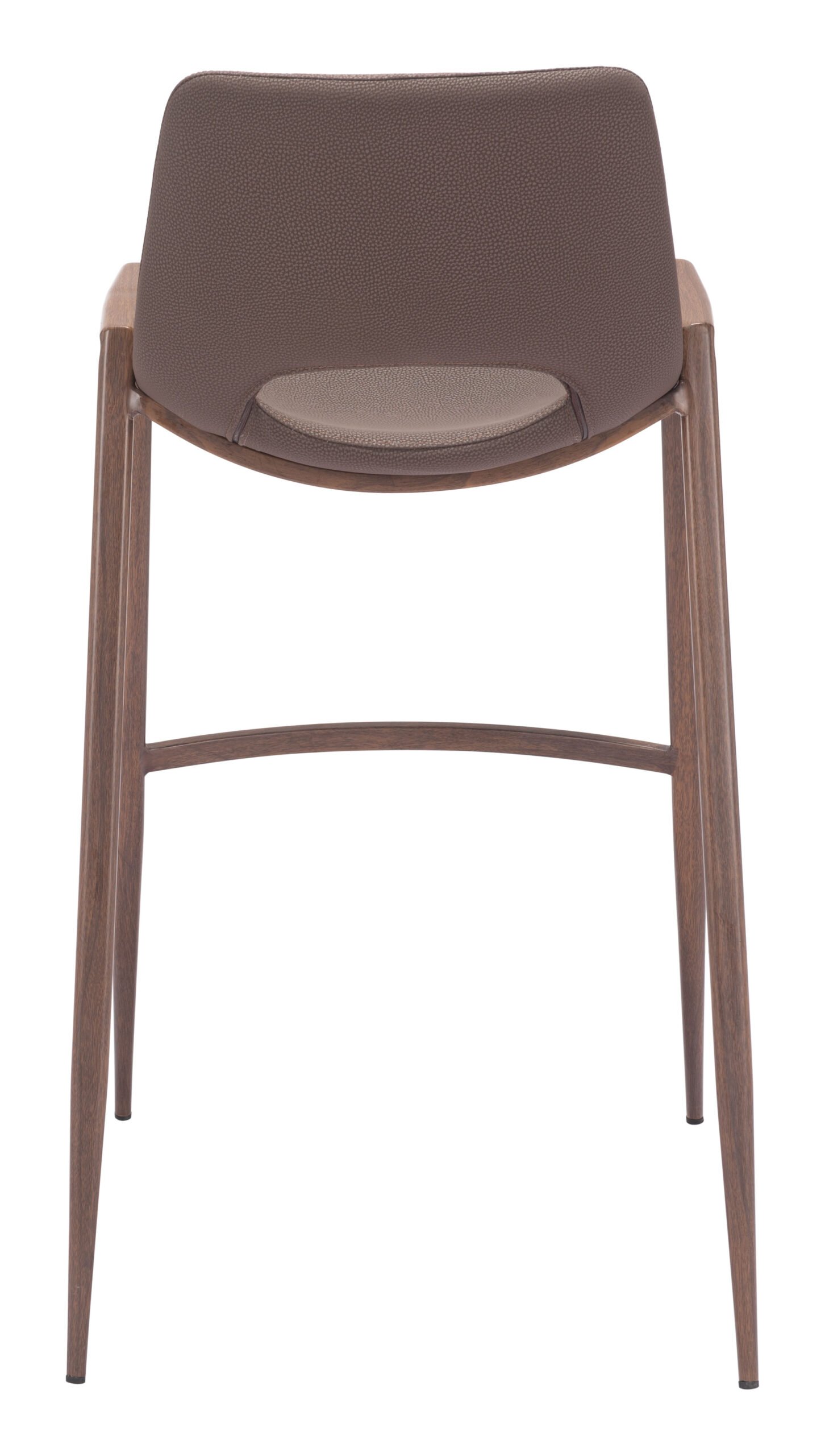 Desi Barstool (Set of 2) Brown & Walnut - Image 6