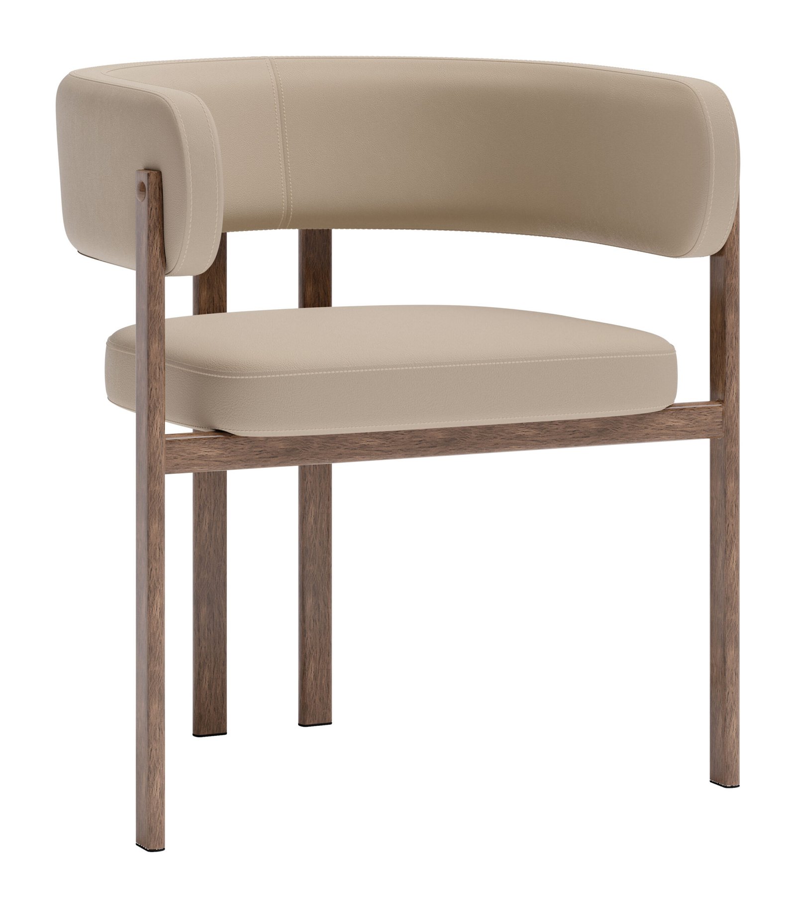Ruge Dining Chair (Set of 2) Beige - Image 6