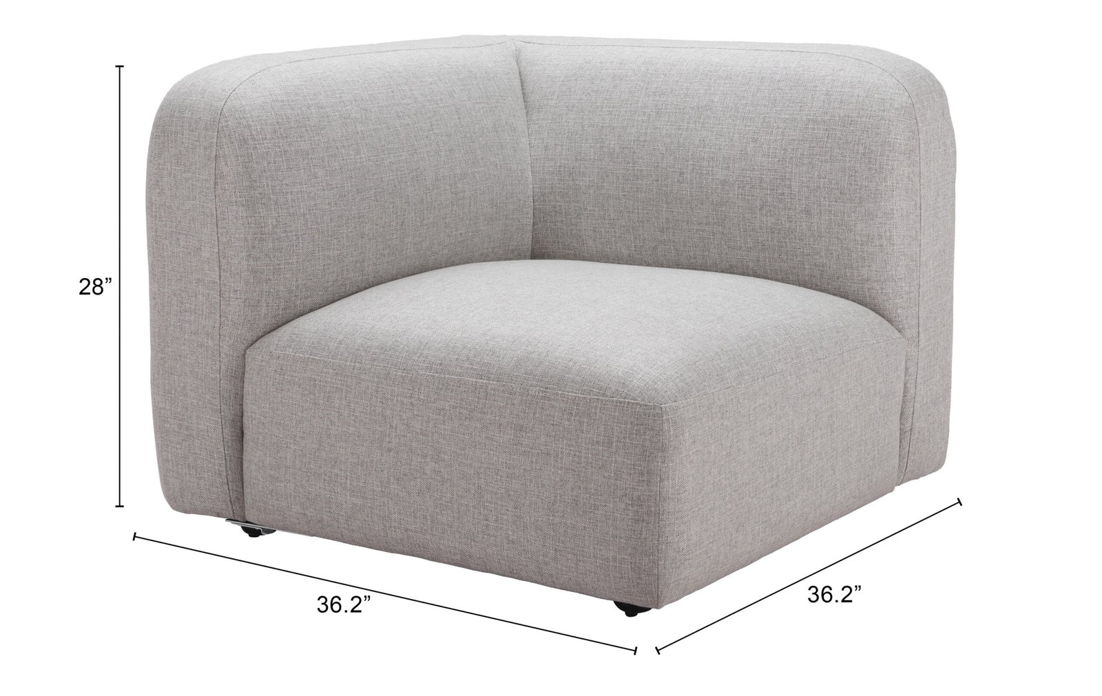 Biak Corner Chair Gray - Image 17