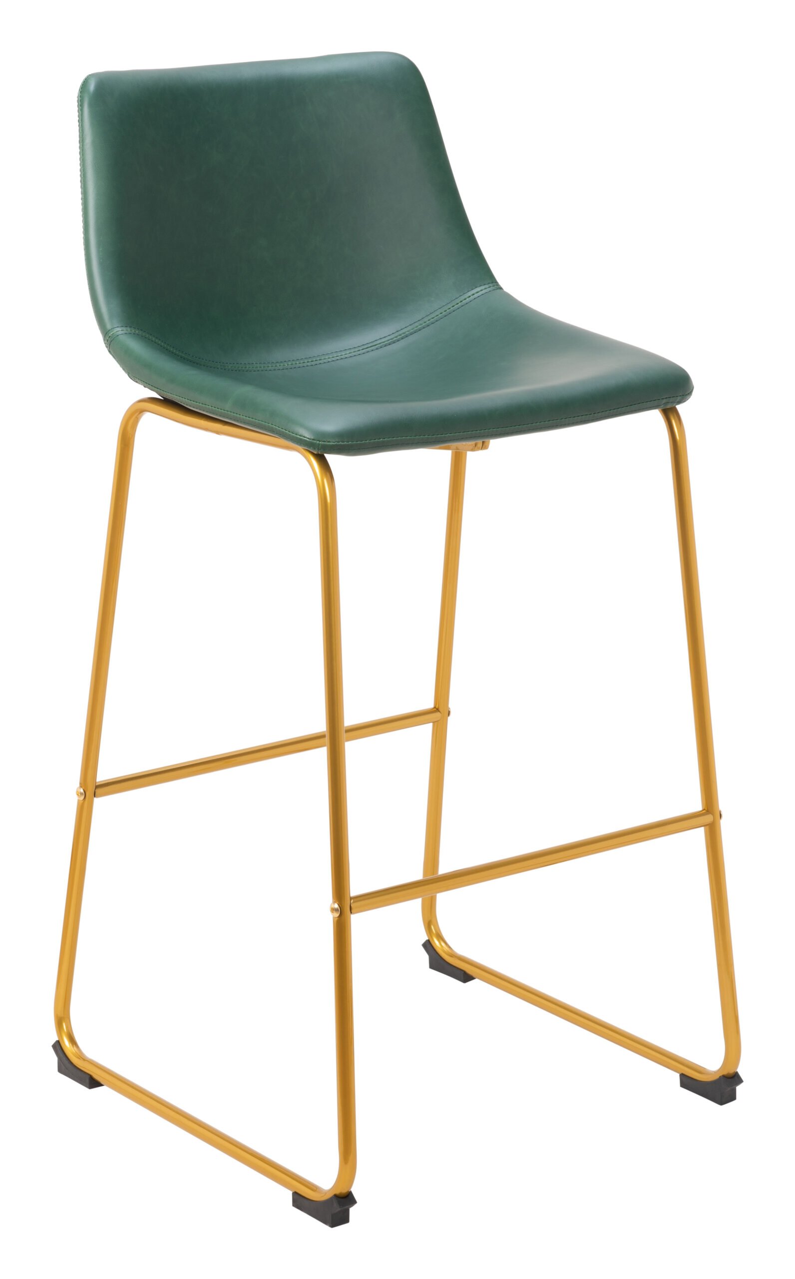 Augusta Barstool (Set of 2) Green & Gold - Image 2